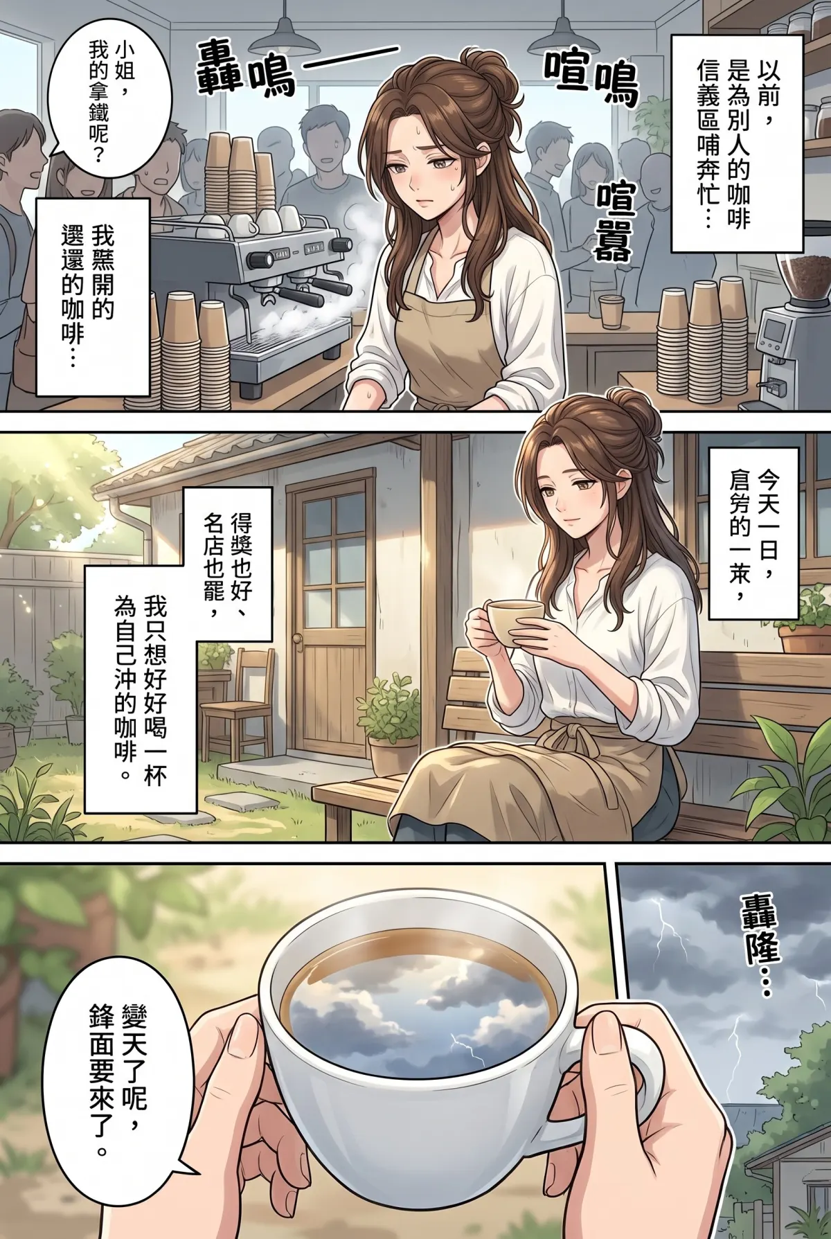 巷弄裡的金毛貴公子 第 1 集　巷弄裡的金毛貴公子 - 暴雨夜的騎樓客人 第 3 頁