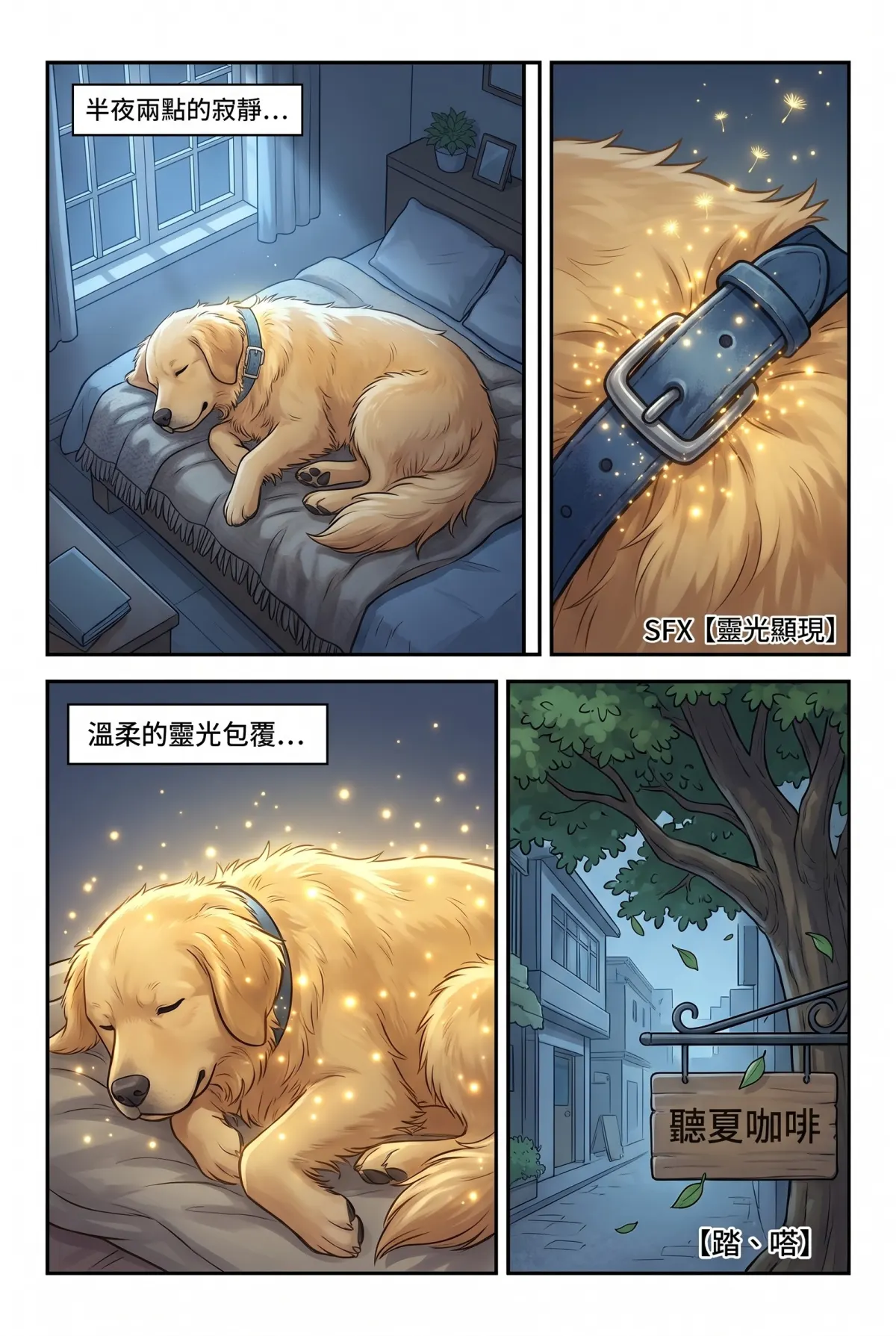 巷弄裡的金毛貴公子 第 1 集　巷弄裡的金毛貴公子 - 暴雨夜的騎樓客人 第 15 頁