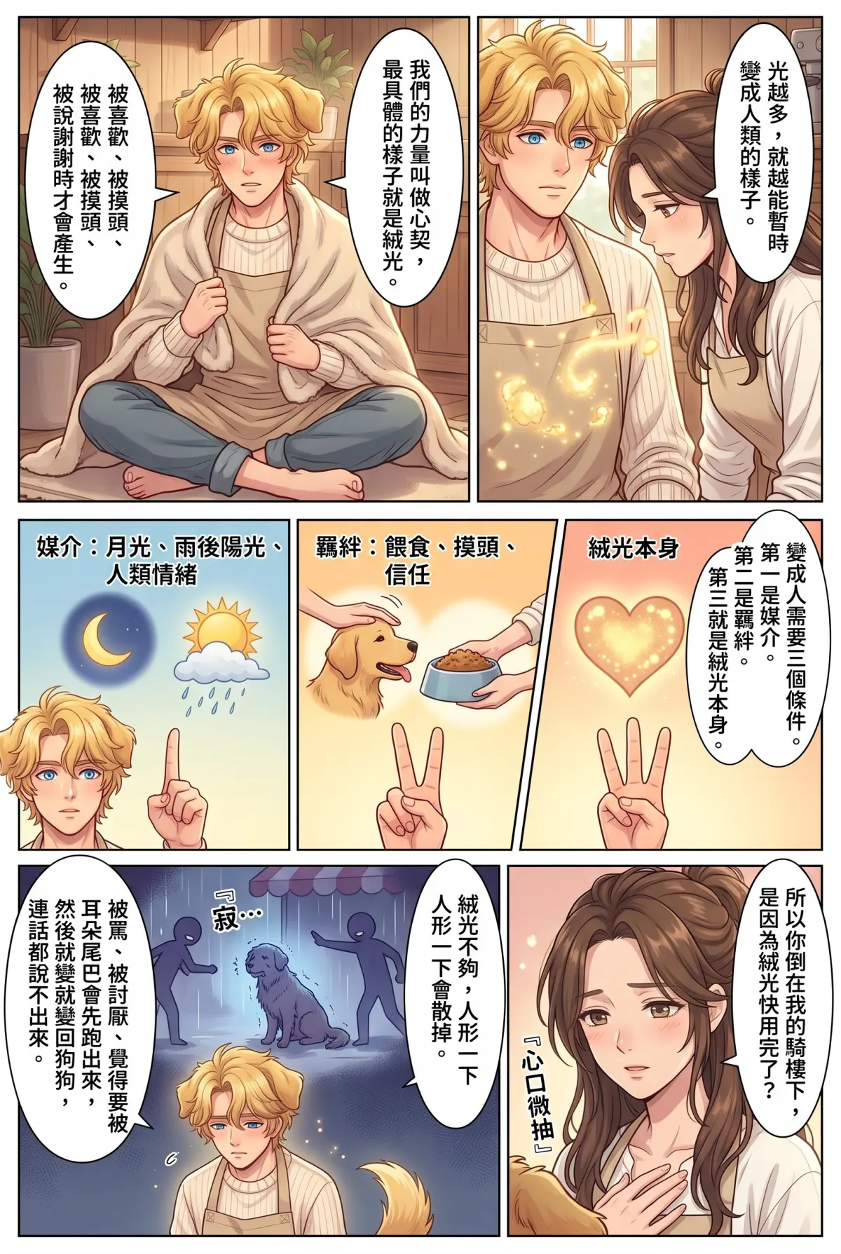 巷弄裡的金毛貴公子 第 3 集　巷弄裡的金毛貴公子 - 心契與絨光的秘密 第 4 頁