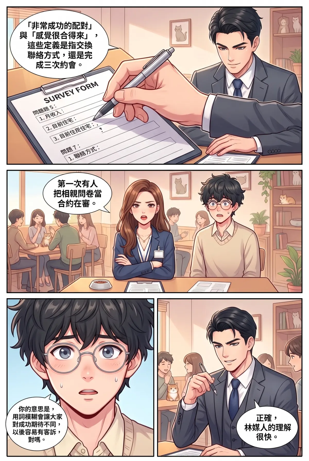 《社恐媒人的相親災難：怎麼會相到毒舌大律師！》 第 2 集　《社恐媒人的相親災難：怎麼會相到毒舌大律師！》 - 第二章：鑽石VIP的毒舌洗禮 第 8 頁