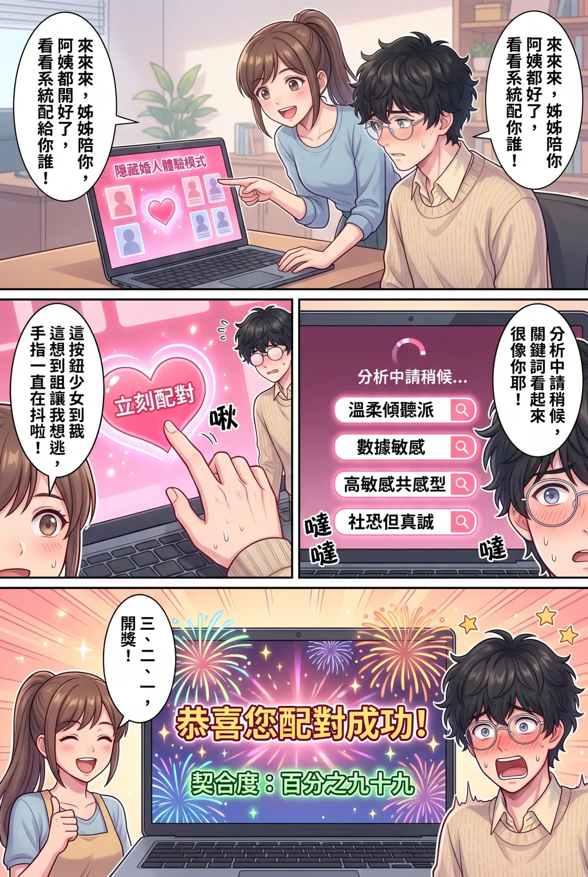 《社恐媒人的相親災難：怎麼會相到毒舌大律師！》 第 3 集　《社恐媒人的相親災難：怎麼會相到毒舌大律師！》 - 第三章：媒人被迫親自相親 第 10 頁