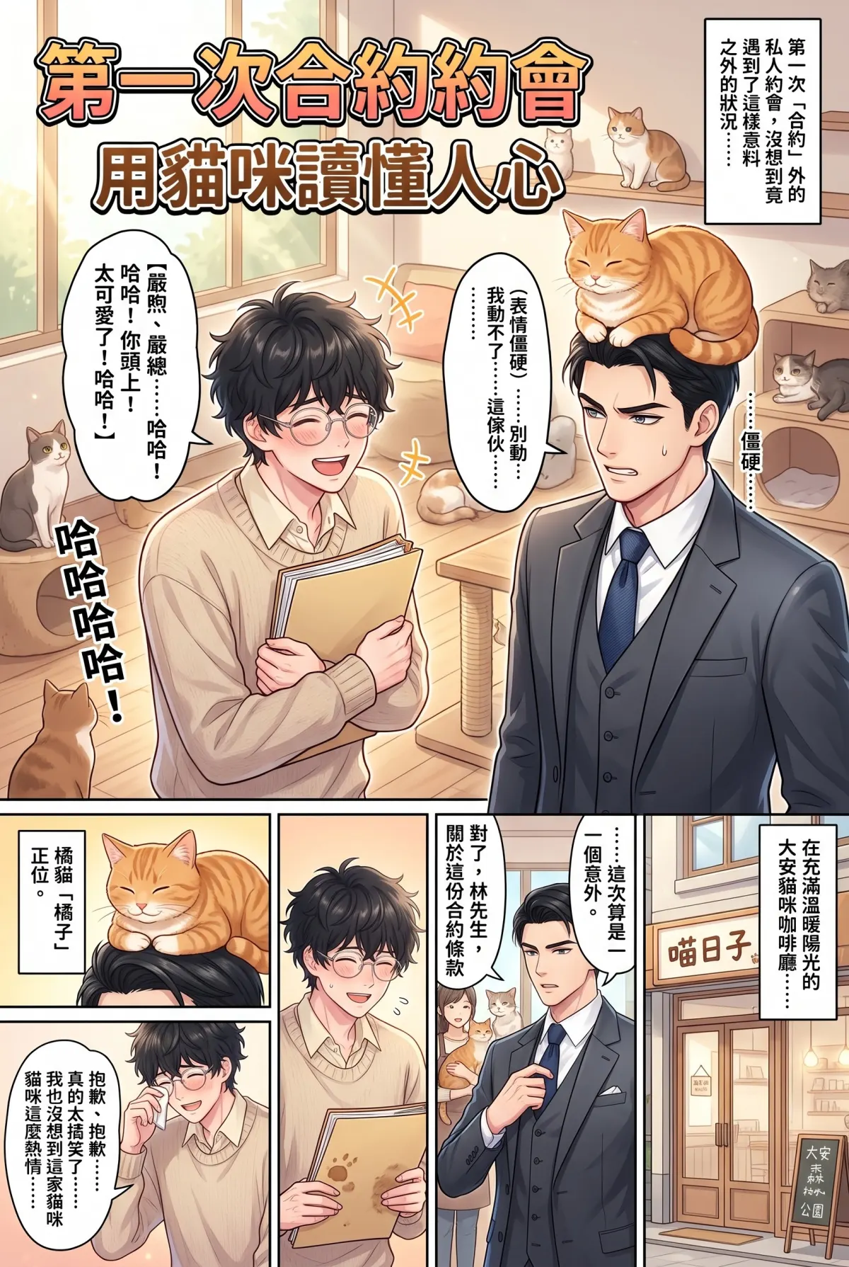 《社恐媒人的相親災難：怎麼會相到毒舌大律師！》 第 5 集　《社恐媒人的相親災難：怎麼會相到毒舌大律師！》 - 第五章：貓咪咖啡廳的災難 第 1 頁