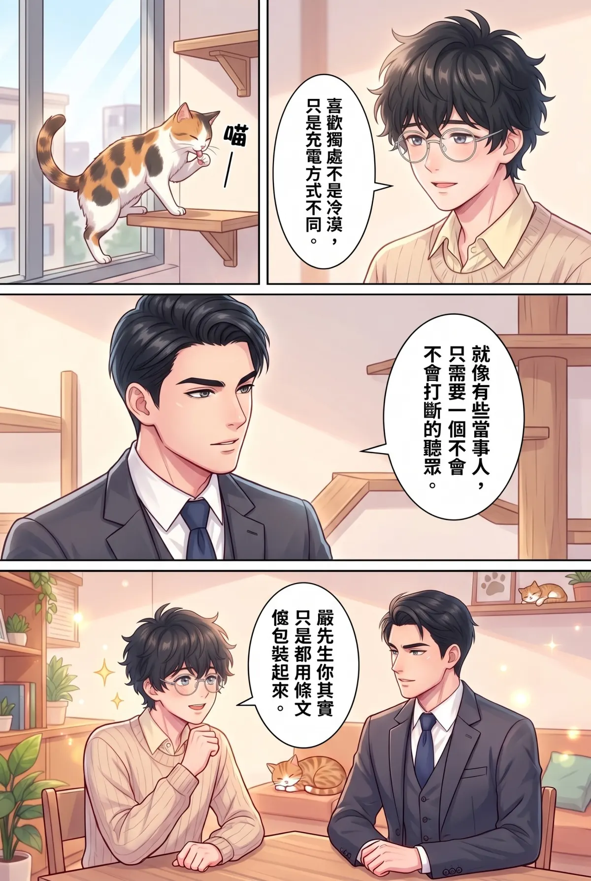 《社恐媒人的相親災難：怎麼會相到毒舌大律師！》 第 5 集　《社恐媒人的相親災難：怎麼會相到毒舌大律師！》 - 第五章：貓咪咖啡廳的災難 第 9 頁