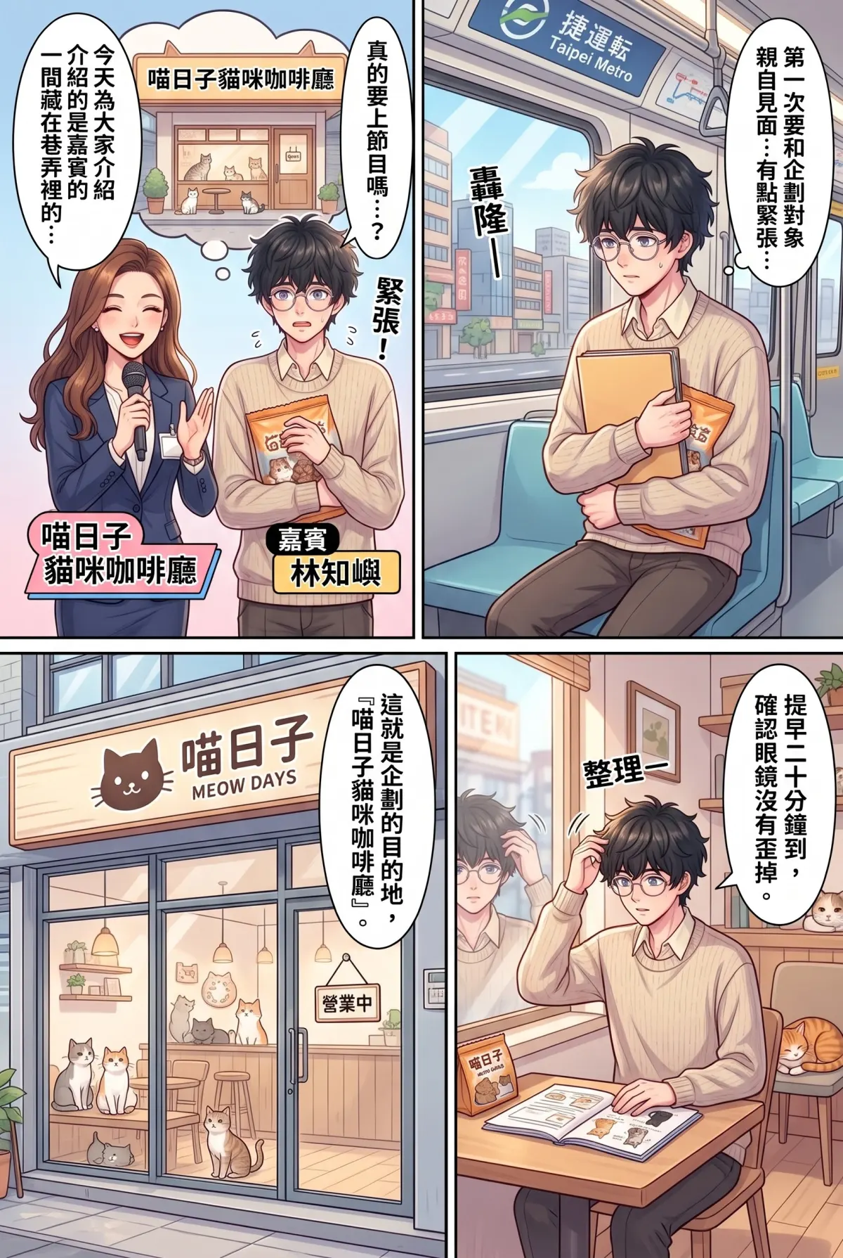 《社恐媒人的相親災難：怎麼會相到毒舌大律師！》 第 5 集　《社恐媒人的相親災難：怎麼會相到毒舌大律師！》 - 第五章：貓咪咖啡廳的災難 第 4 頁
