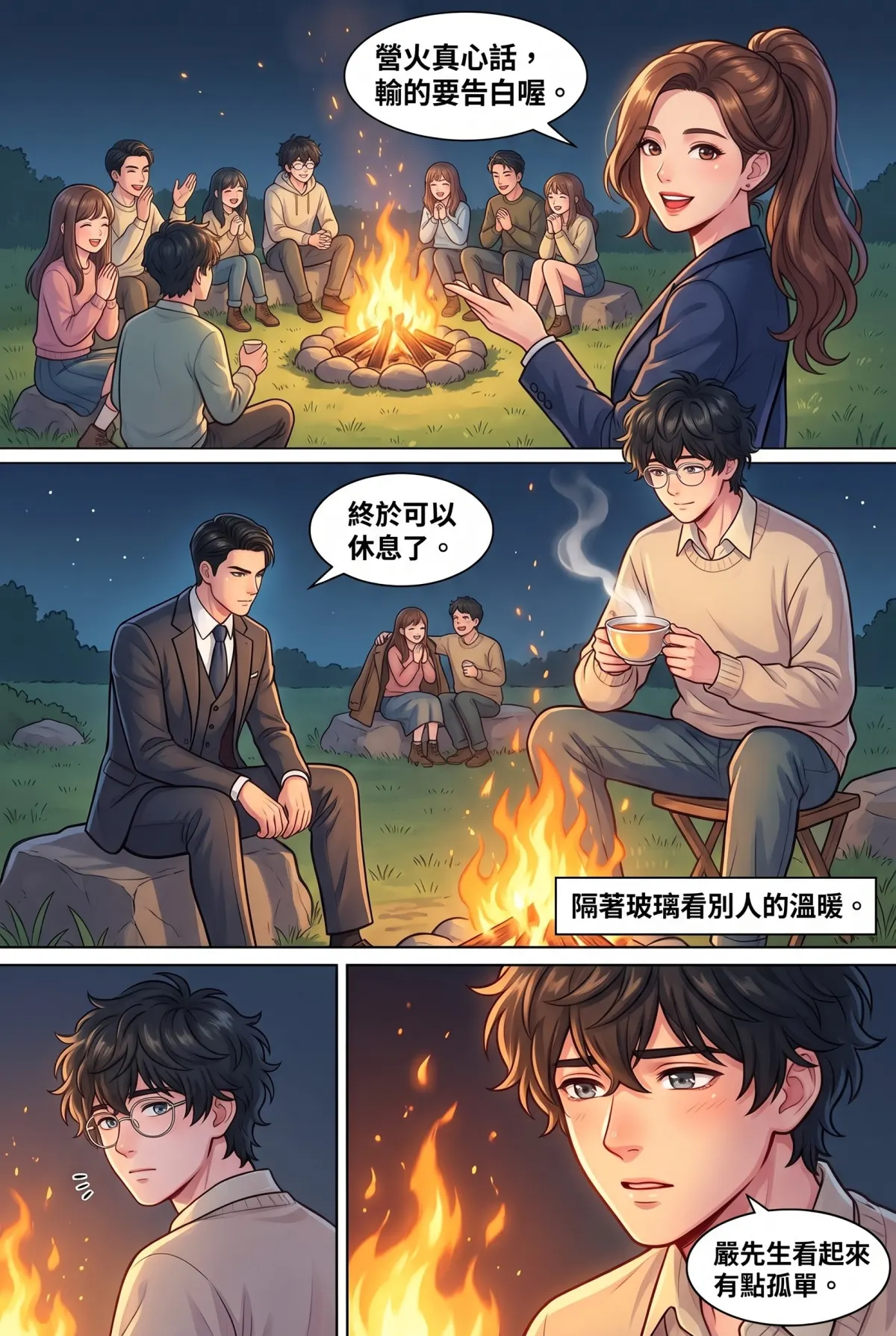 《社恐媒人的相親災難：怎麼會相到毒舌大律師！》 第 6 集　《社恐媒人的相親災難：怎麼會相到毒舌大律師！》 - 第六章：陽明山的脫隊危機 第 12 頁