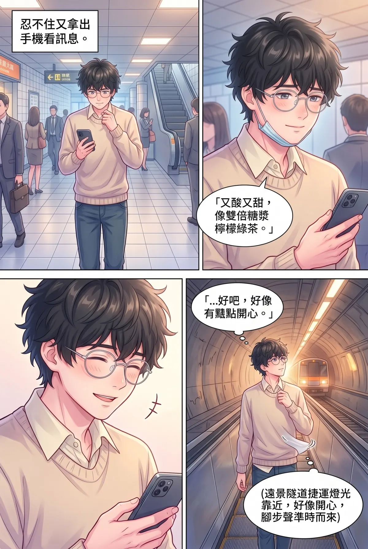 《社恐媒人的相親災難：怎麼會相到毒舌大律師！》 第 7 集　《社恐媒人的相親災難：怎麼會相到毒舌大律師！》 - 第七章：捷運車廂社死現場 第 14 頁