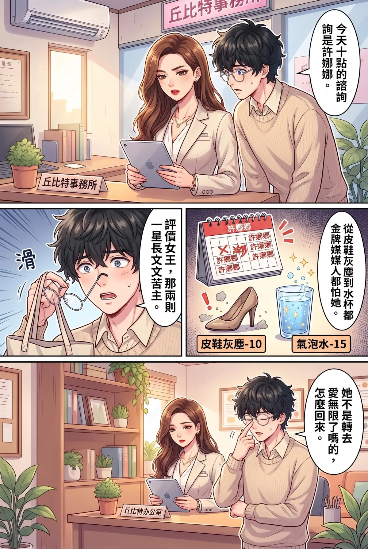 《社恐媒人的相親災難：怎麼會相到毒舌大律師！》 第 8 集　《社恐媒人的相親災難：怎麼會相到毒舌大律師！》 - 第八章：奧客女王的評分地獄 第 4 頁