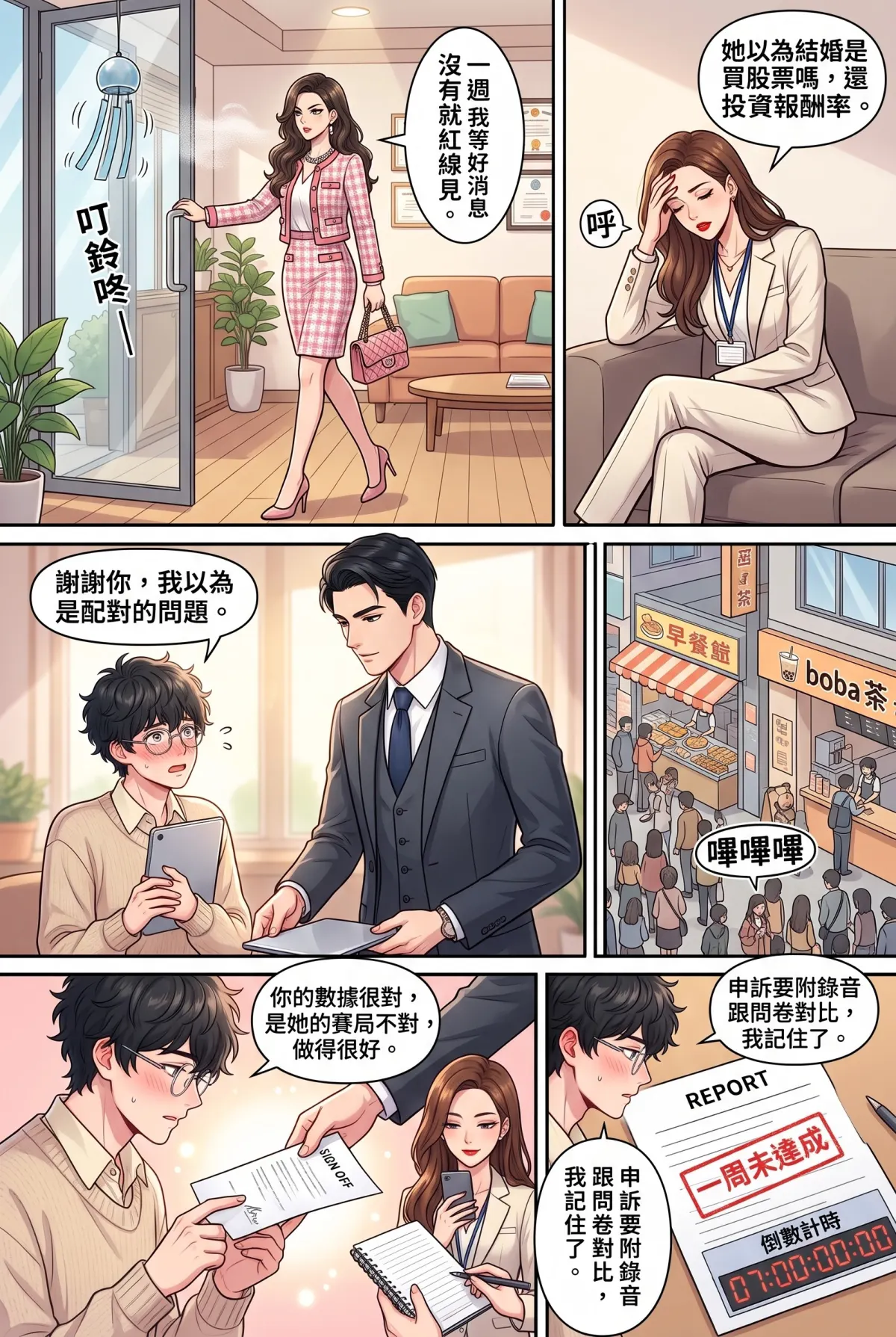 《社恐媒人的相親災難：怎麼會相到毒舌大律師！》 第 8 集　《社恐媒人的相親災難：怎麼會相到毒舌大律師！》 - 第八章：奧客女王的評分地獄 第 16 頁