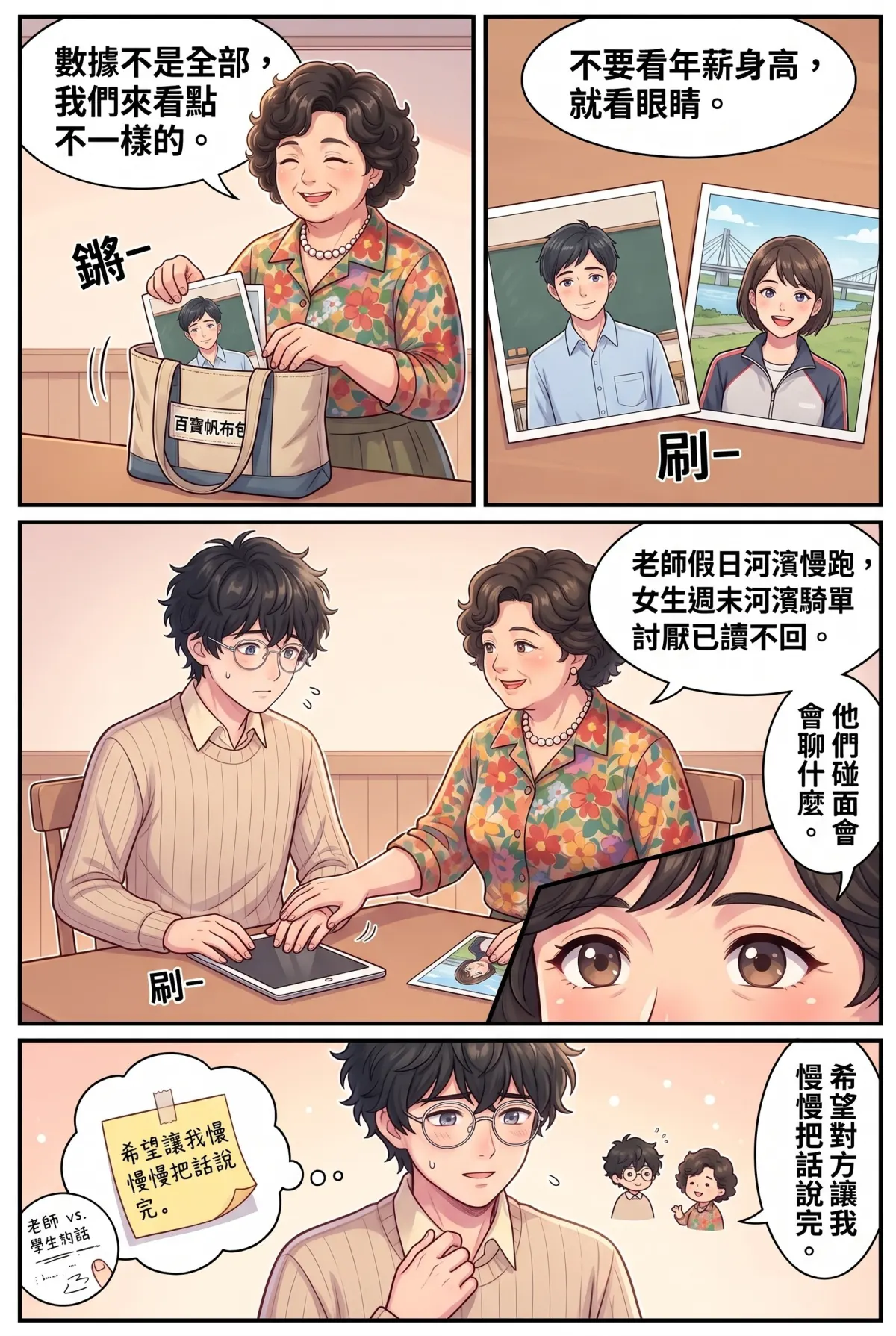 《社恐媒人的相親災難：怎麼會相到毒舌大律師！》 第 9 集　《社恐媒人的相親災難：怎麼會相到毒舌大律師！》 - 第九章：月老的直覺課 第 8 頁