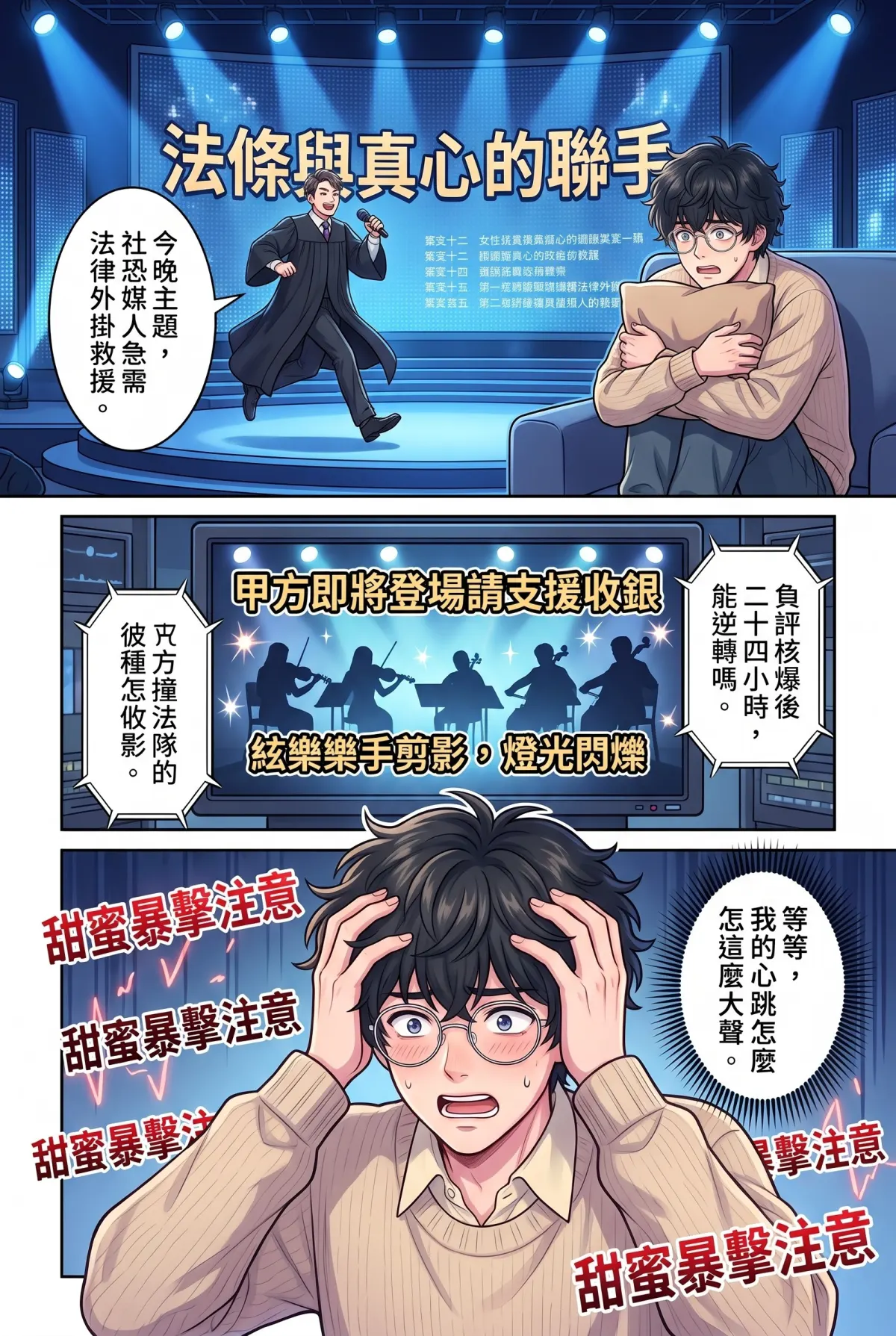 《社恐媒人的相親災難：怎麼會相到毒舌大律師！》 第 12 集　《社恐媒人的相親災難：怎麼會相到毒舌大律師！》 - 第十二章：法條與真心的聯手 第 4 頁