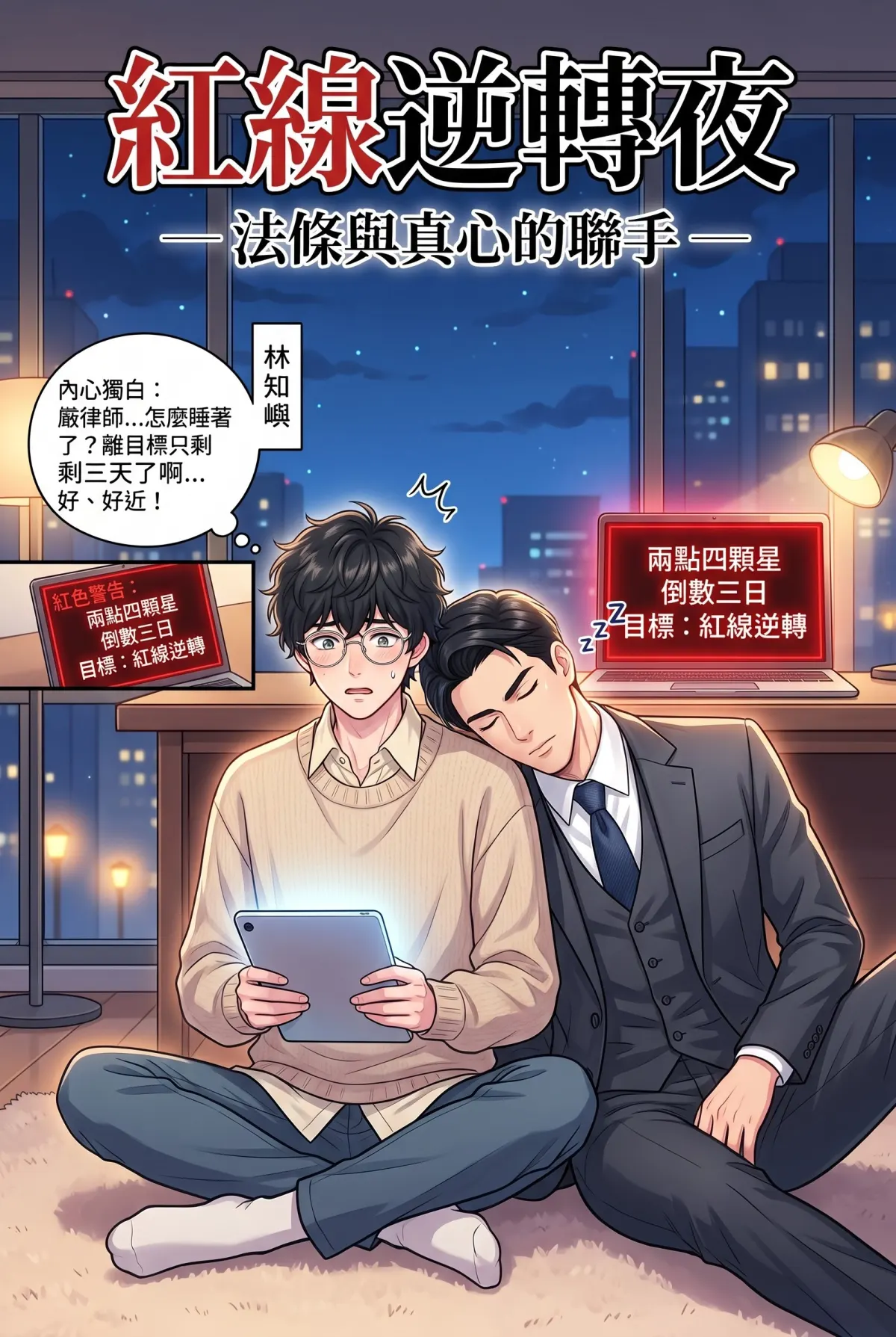 《社恐媒人的相親災難：怎麼會相到毒舌大律師！》 第 12 集　《社恐媒人的相親災難：怎麼會相到毒舌大律師！》 - 第十二章：法條與真心的聯手 第 1 頁