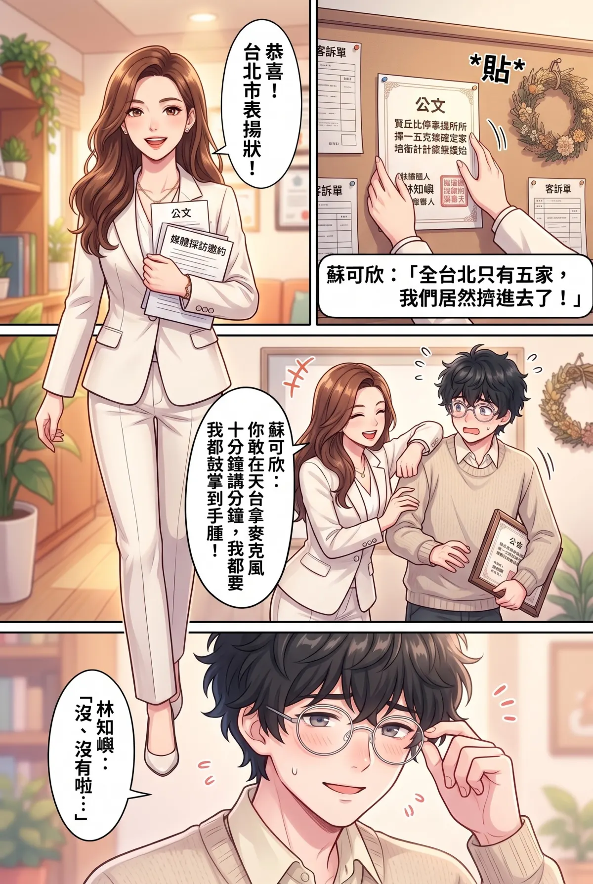《社恐媒人的相親災難：怎麼會相到毒舌大律師！》 第 18 集　《社恐媒人的相親災難：怎麼會相到毒舌大律師！》 - 第十八章：我們的成家專案 第 5 頁