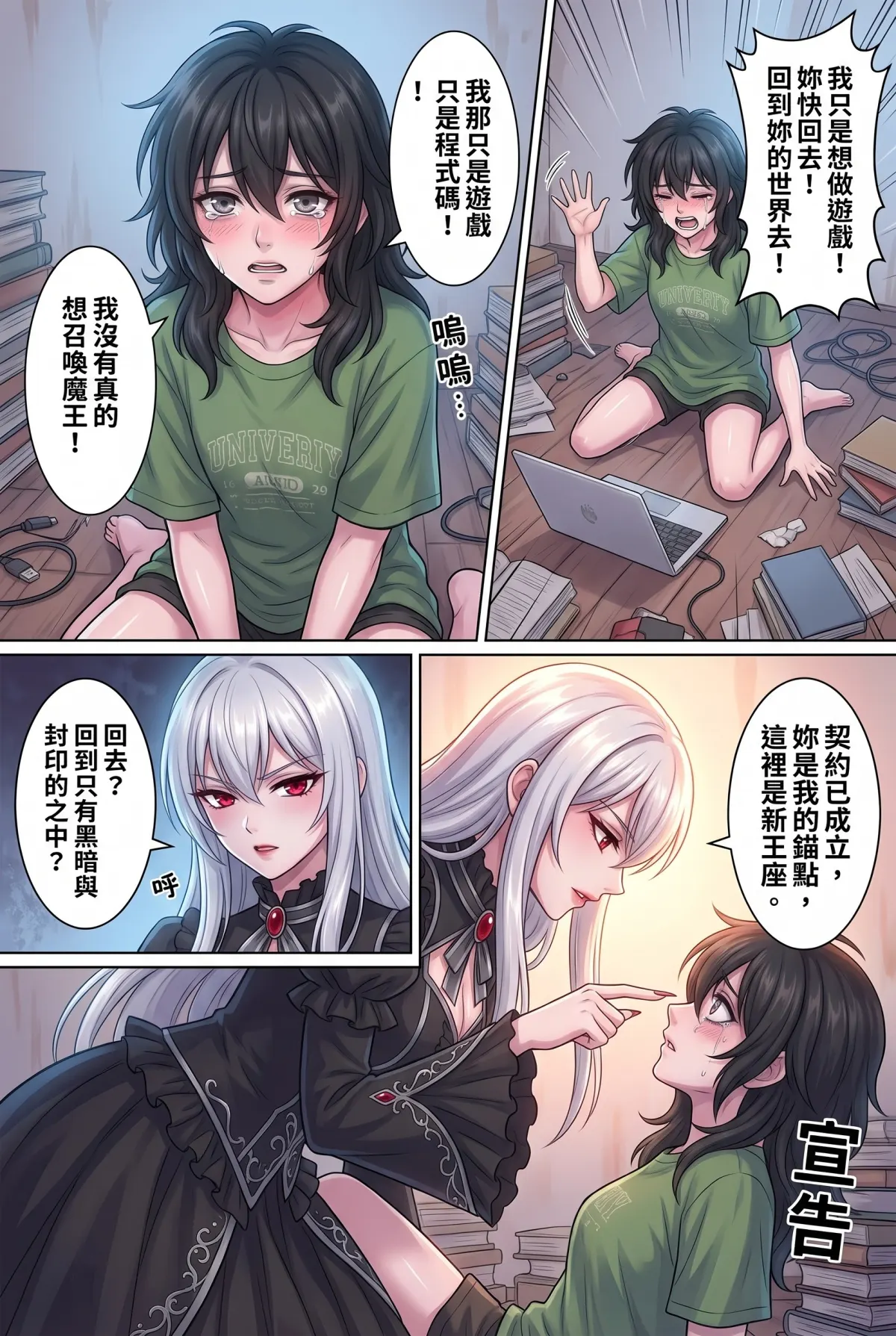 《召喚女魔王後，我的廢柴人生開外掛了！》 第 1 集　《召喚女魔王後，我的廢柴人生開外掛了！》 - 凌晨三點的召喚當機 第 10 頁