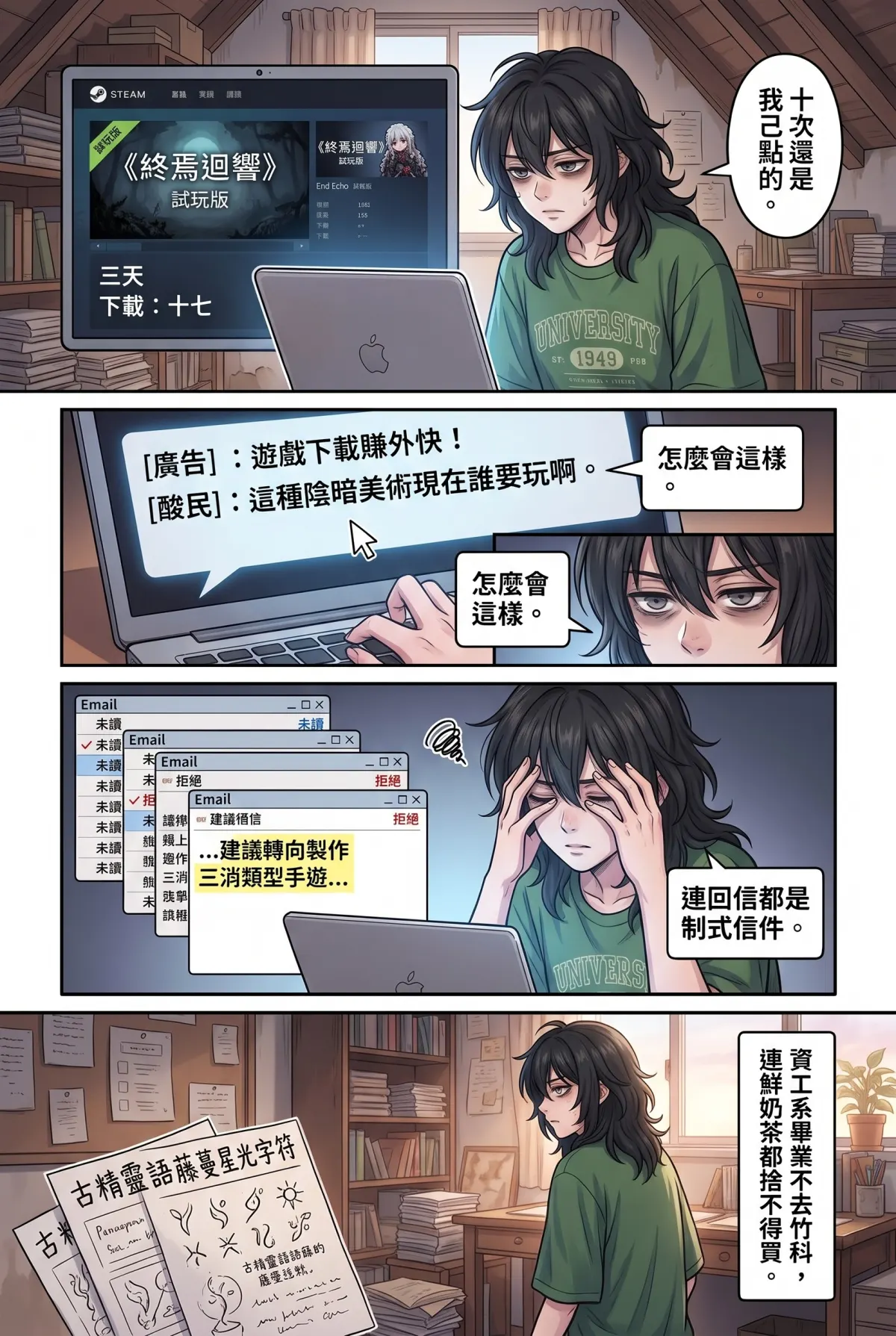 《召喚女魔王後，我的廢柴人生開外掛了！》 第 1 集　《召喚女魔王後，我的廢柴人生開外掛了！》 - 凌晨三點的召喚當機 第 3 頁
