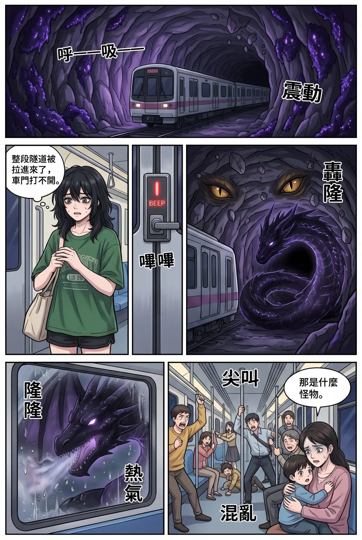 《召喚女魔王後，我的廢柴人生開外掛了！》 第 12 集　《召喚女魔王後，我的廢柴人生開外掛了！》 - 捷運隧道裡的幽影龍 第 8 頁