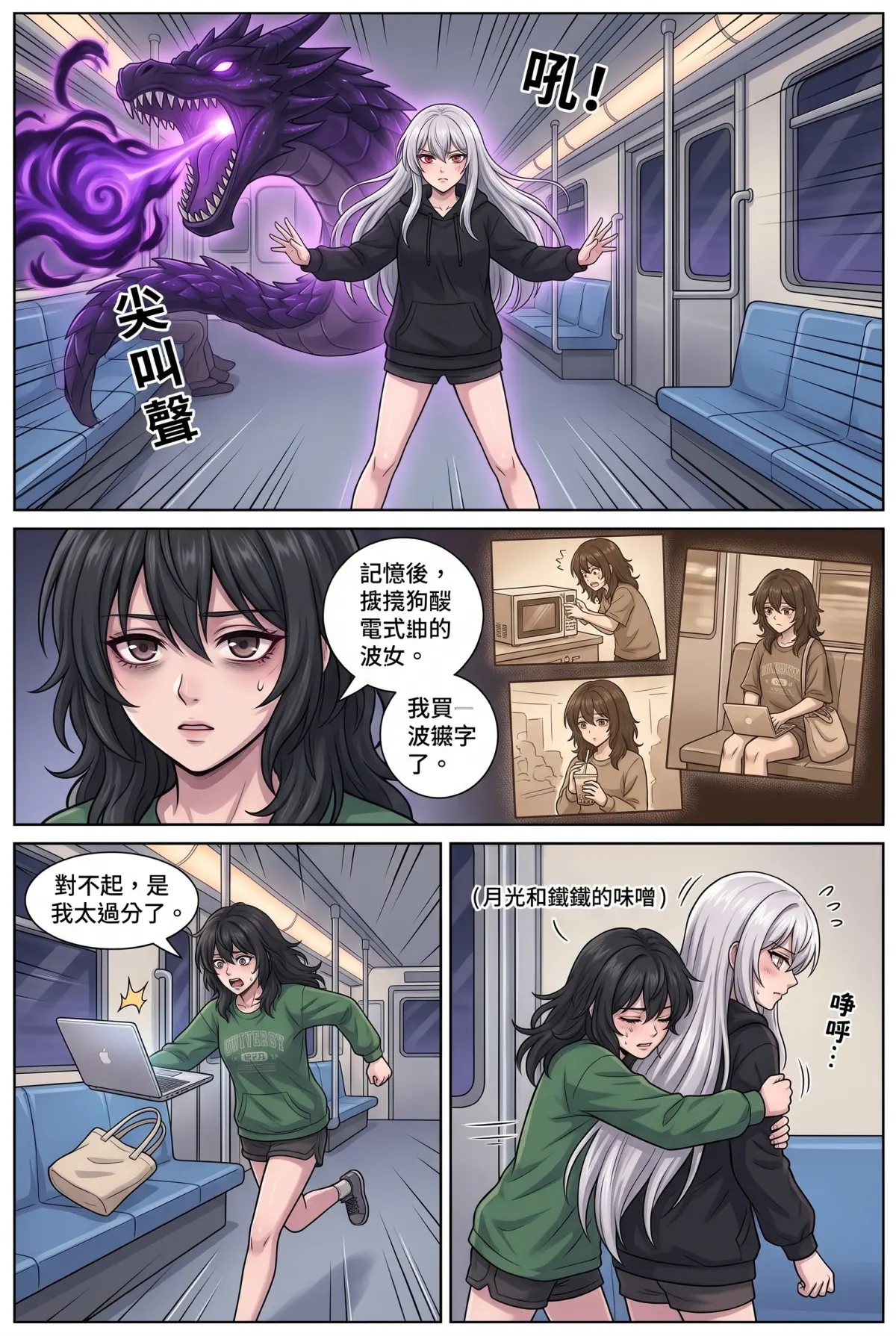 《召喚女魔王後，我的廢柴人生開外掛了！》 第 12 集　《召喚女魔王後，我的廢柴人生開外掛了！》 - 捷運隧道裡的幽影龍 第 11 頁
