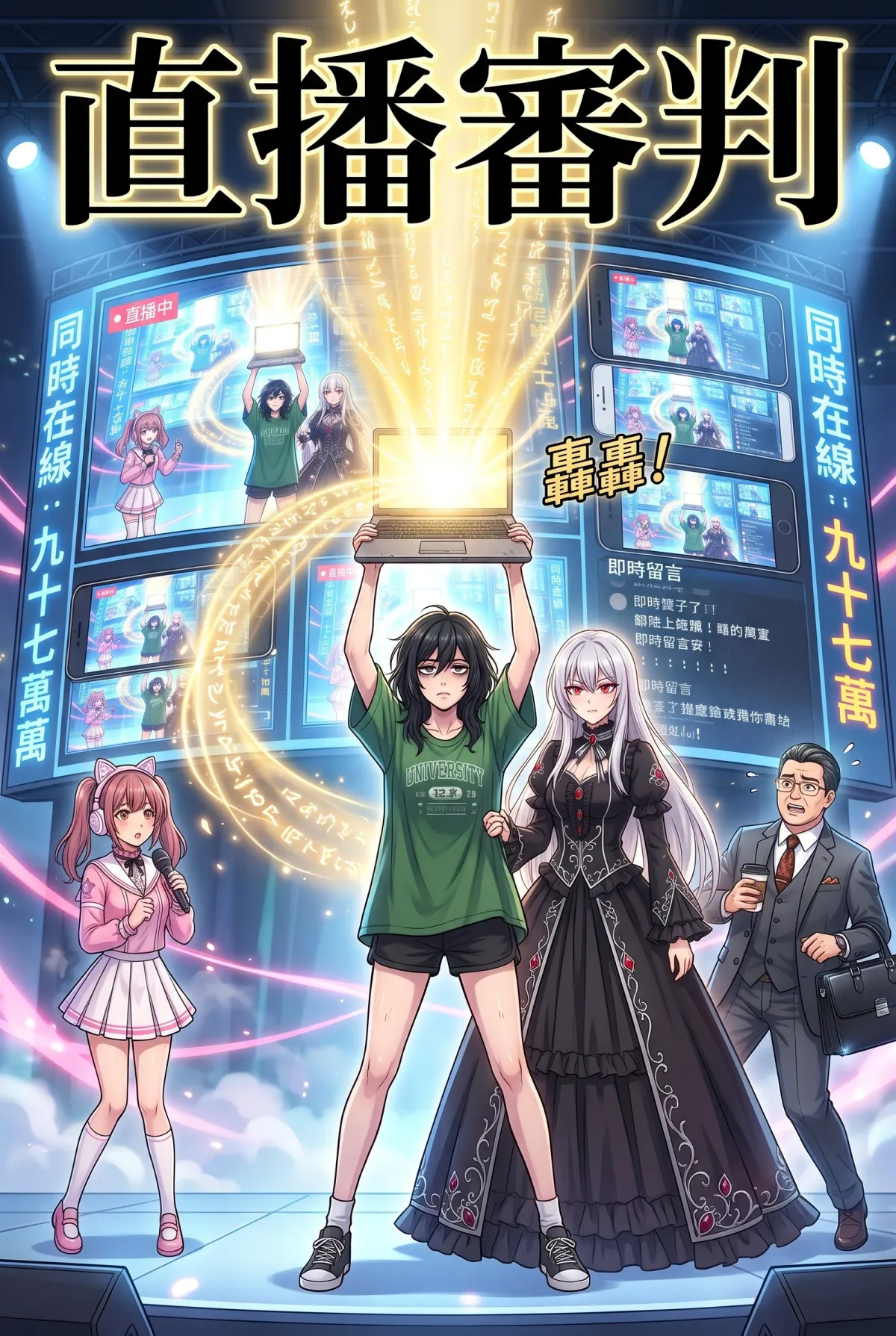 《召喚女魔王後，我的廢柴人生開外掛了！》 第 16 集　《召喚女魔王後，我的廢柴人生開外掛了！》 - 百萬直播的逆轉審判 第 1 頁