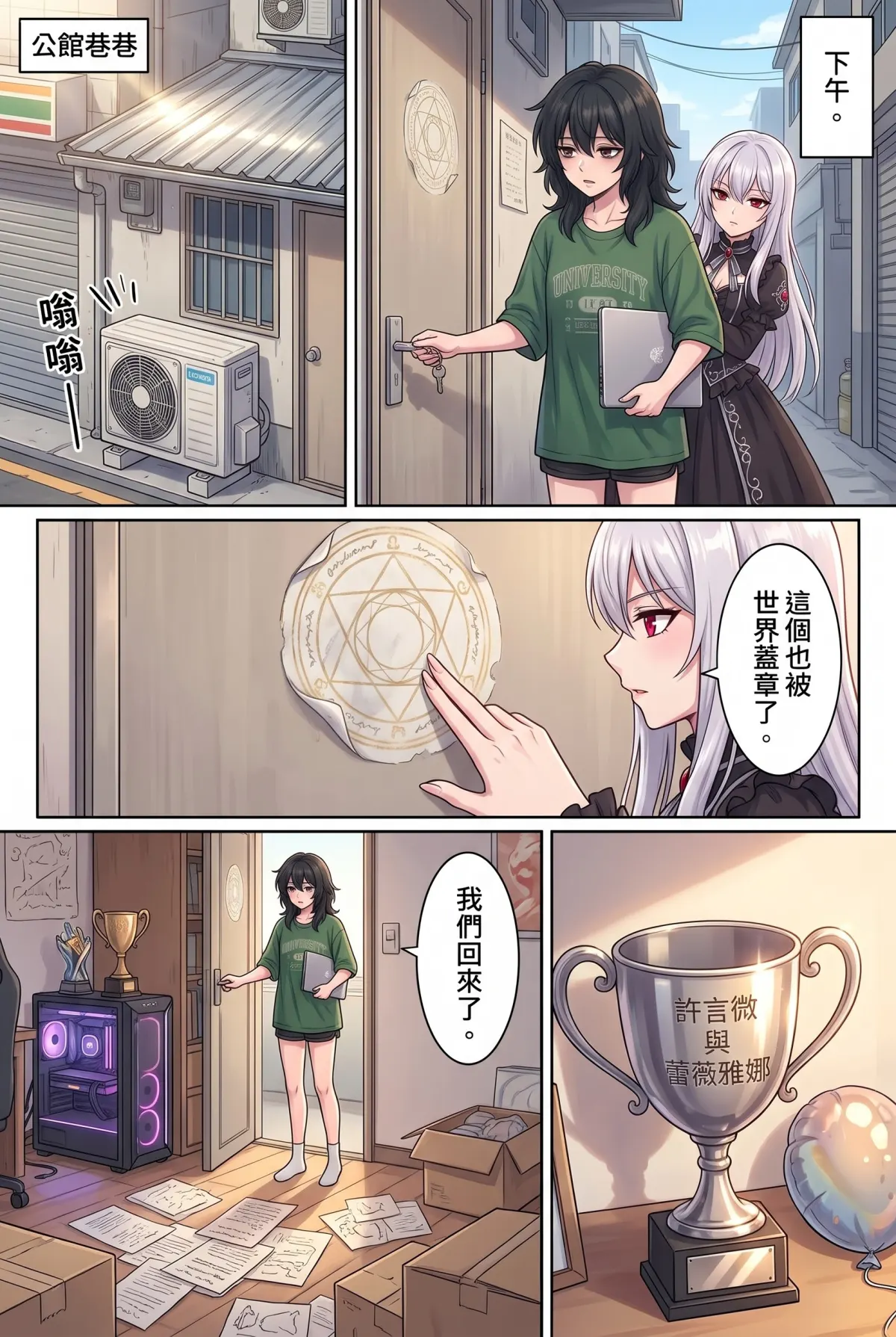 《召喚女魔王後，我的廢柴人生開外掛了！》 第 21 集　《召喚女魔王後，我的廢柴人生開外掛了！》 - 頂樓加蓋的永恆日常 第 4 頁