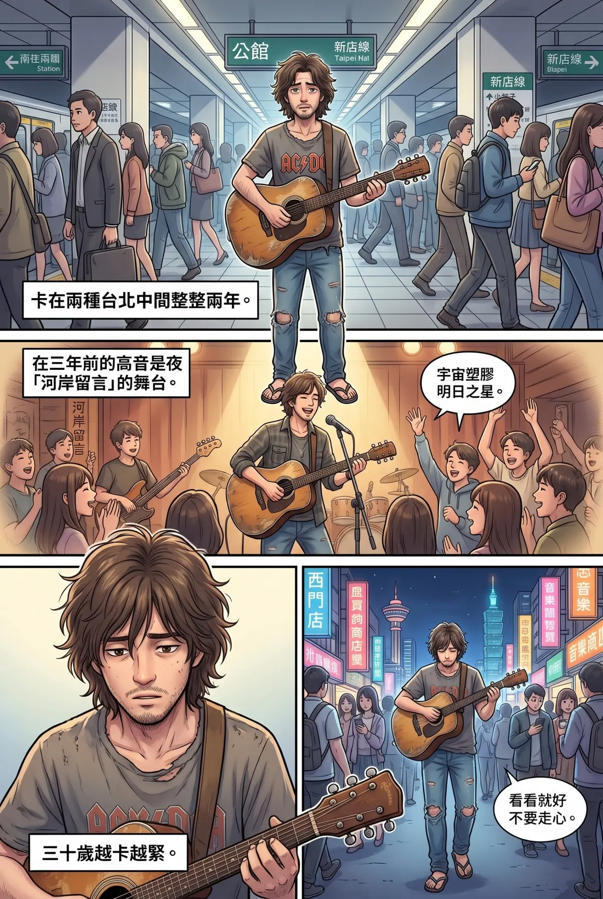過氣主唱的神級編曲：老歌一響，前東家臉都綠了 第 1 集　過氣主唱的神級編曲：老歌一響，前東家臉都綠了 - 醉倒雅房的過氣主唱 第 3 頁