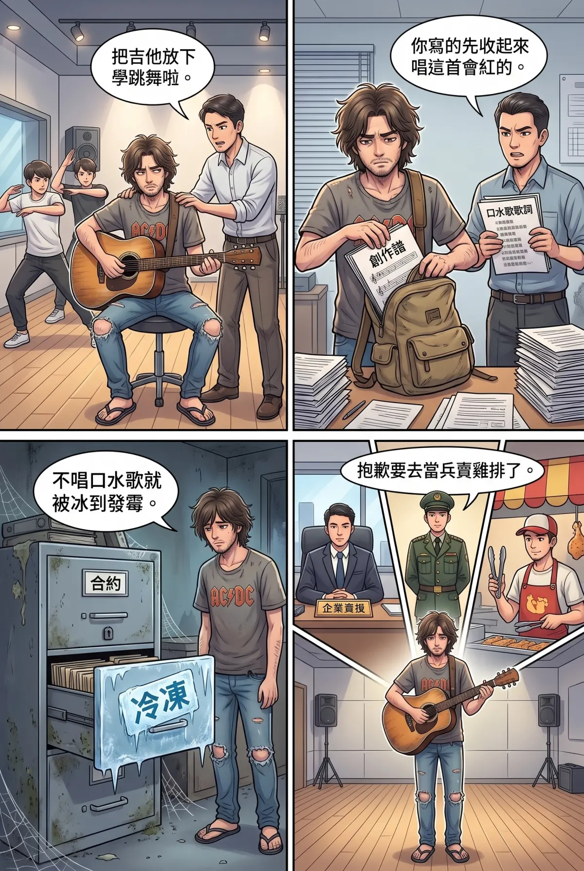 過氣主唱的神級編曲：老歌一響，前東家臉都綠了 第 1 集　過氣主唱的神級編曲：老歌一響，前東家臉都綠了 - 醉倒雅房的過氣主唱 第 4 頁