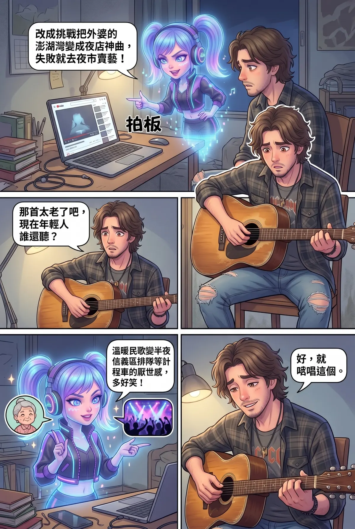 過氣主唱的神級編曲：老歌一響，前東家臉都綠了 第 2 集　過氣主唱的神級編曲：老歌一響，前東家臉都綠了 - 《外婆的澎湖灣》電音大變身 第 9 頁