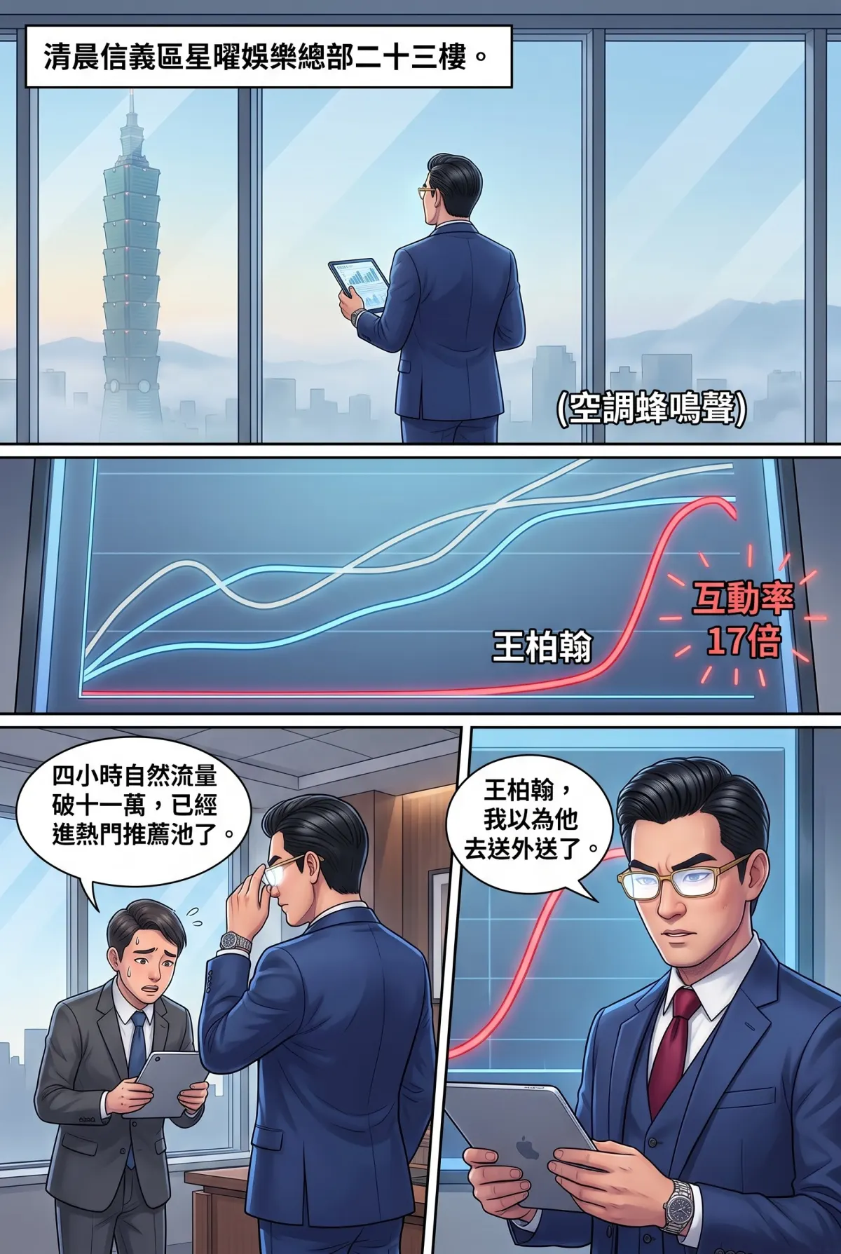 過氣主唱的神級編曲：老歌一響，前東家臉都綠了 第 3 集　過氣主唱的神級編曲：老歌一響，前東家臉都綠了 - 演算法海嘯與星曜的凝視 第 11 頁