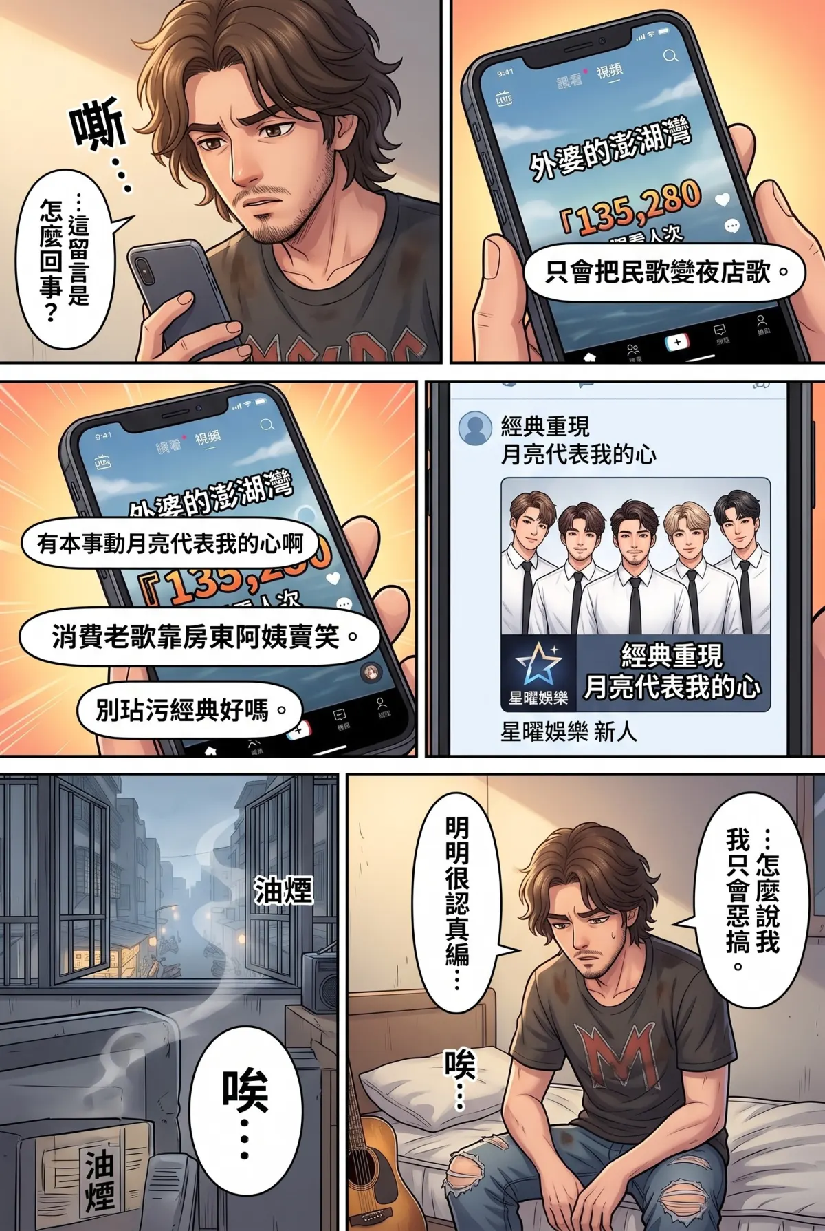 過氣主唱的神級編曲：老歌一響，前東家臉都綠了 第 4 集　過氣主唱的神級編曲：老歌一響，前東家臉都綠了 - 爵士版《月亮代表我的心》封神 第 3 頁