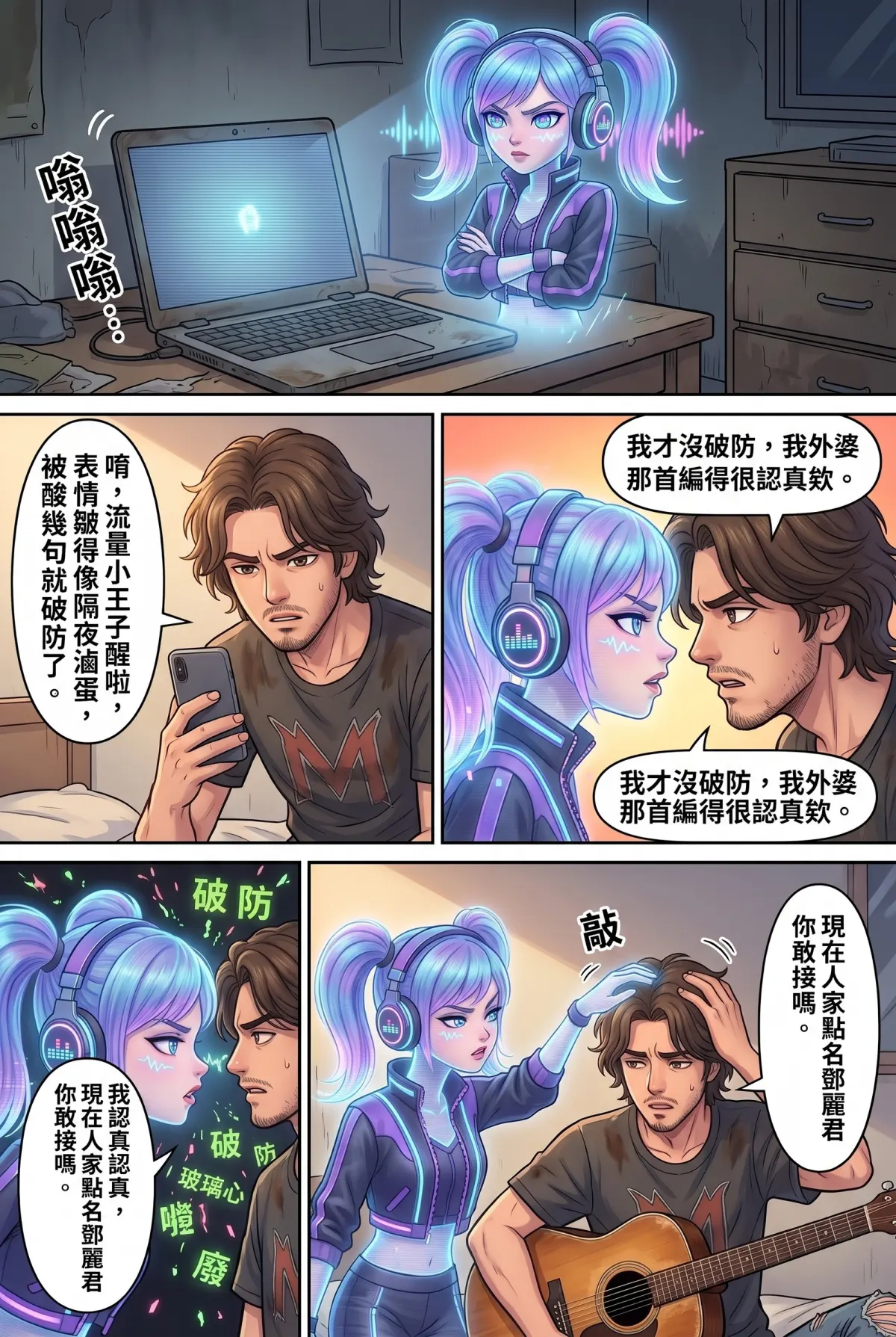過氣主唱的神級編曲：老歌一響，前東家臉都綠了 第 4 集　過氣主唱的神級編曲：老歌一響，前東家臉都綠了 - 爵士版《月亮代表我的心》封神 第 4 頁