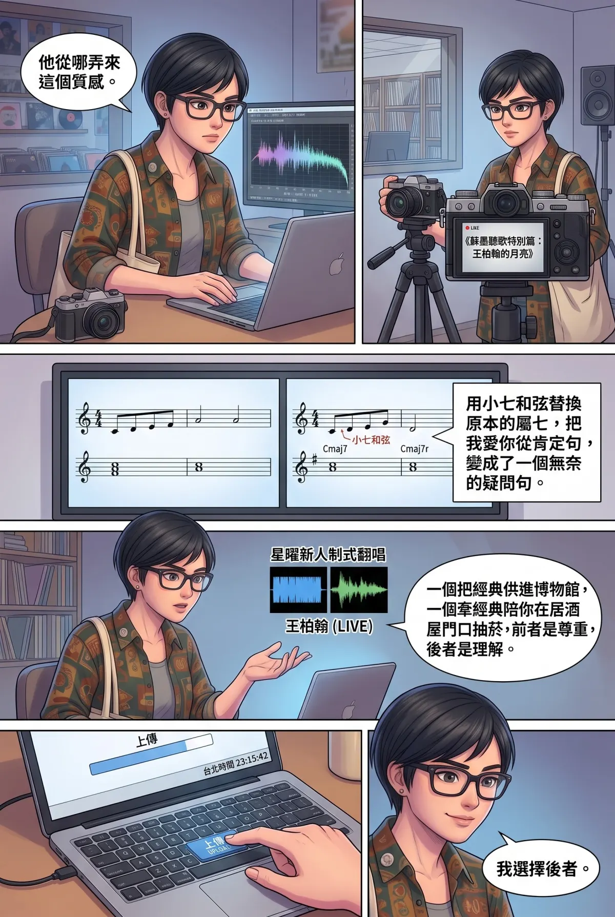 過氣主唱的神級編曲：老歌一響，前東家臉都綠了 第 4 集　過氣主唱的神級編曲：老歌一響，前東家臉都綠了 - 爵士版《月亮代表我的心》封神 第 14 頁
