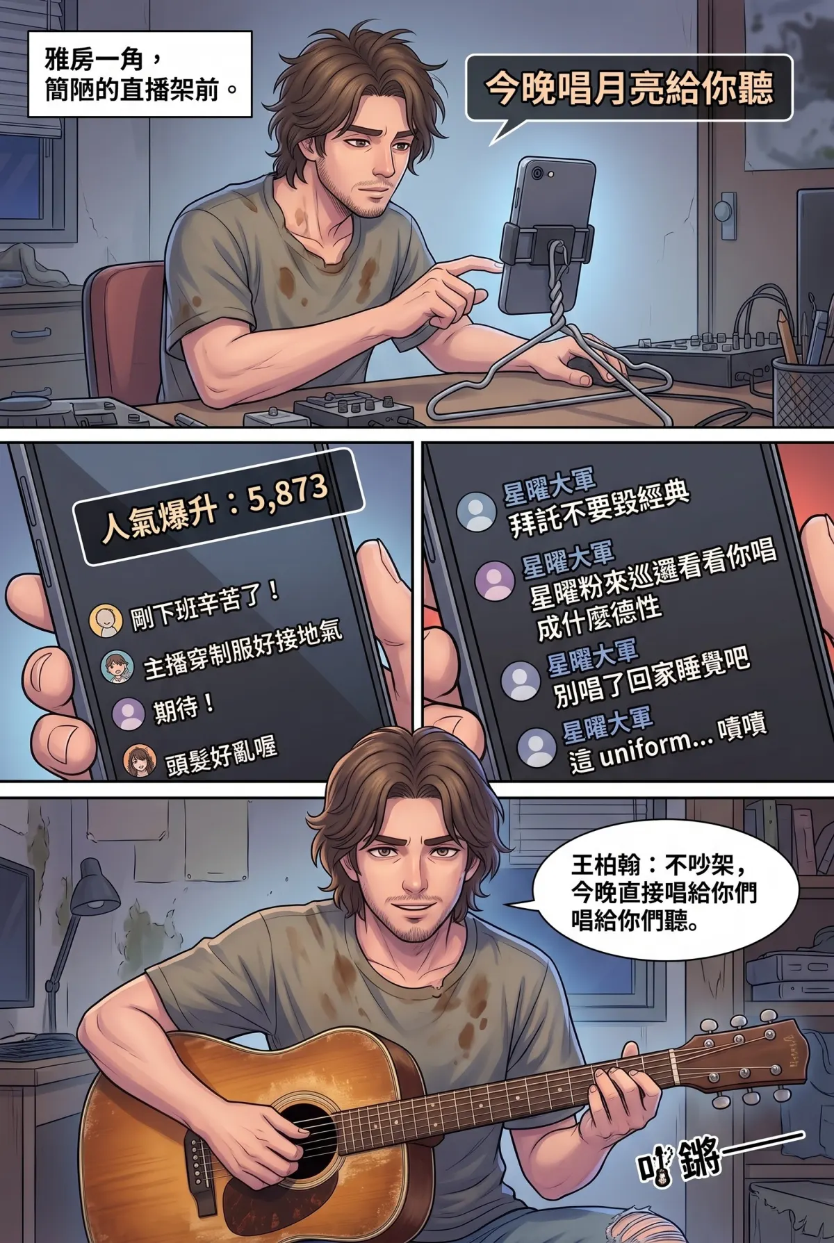 過氣主唱的神級編曲：老歌一響，前東家臉都綠了 第 4 集　過氣主唱的神級編曲：老歌一響，前東家臉都綠了 - 爵士版《月亮代表我的心》封神 第 9 頁