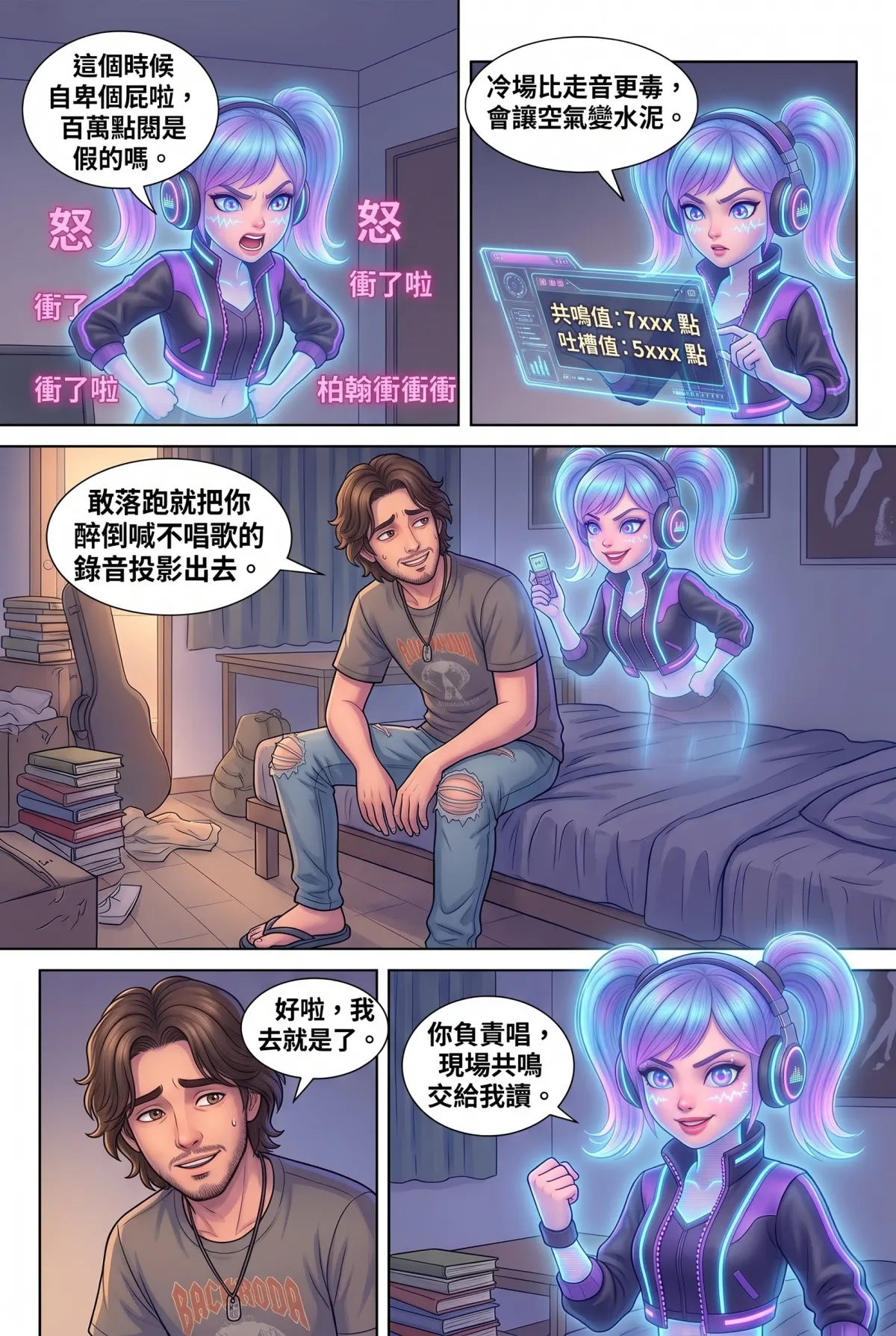 過氣主唱的神級編曲：老歌一響，前東家臉都綠了 第 5 集　過氣主唱的神級編曲：老歌一響，前東家臉都綠了 - 河岸留言的救場任務 第 10 頁