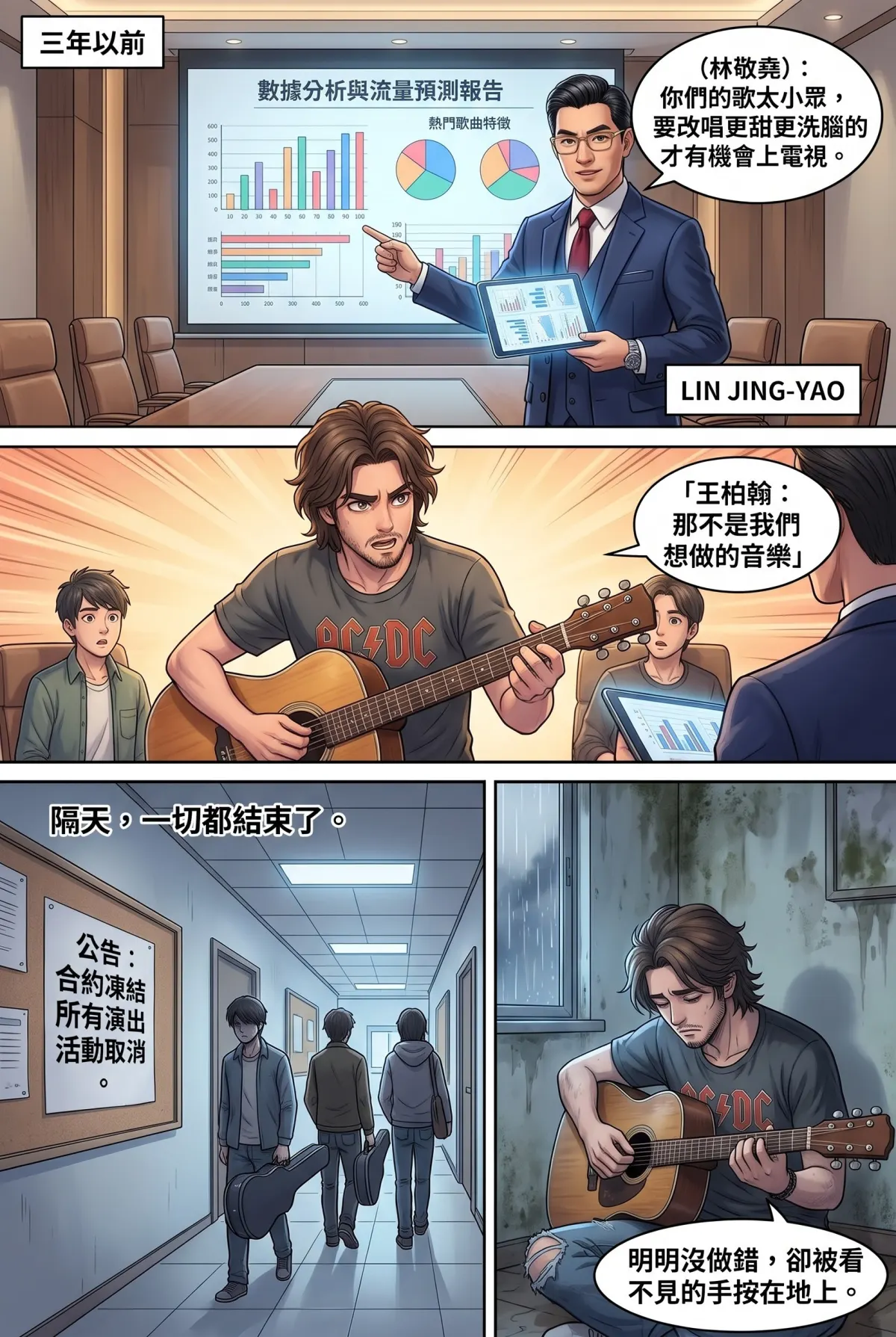 過氣主唱的神級編曲：老歌一響，前東家臉都綠了 第 7 集　過氣主唱的神級編曲：老歌一響，前東家臉都綠了 - 限流地獄與深夜食堂 第 5 頁