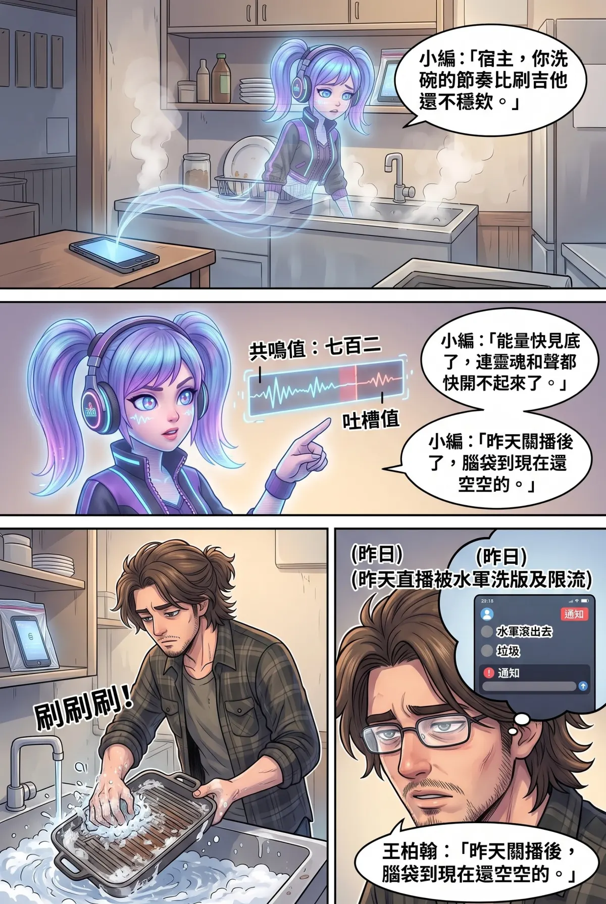 過氣主唱的神級編曲：老歌一響，前東家臉都綠了 第 7 集　過氣主唱的神級編曲：老歌一響，前東家臉都綠了 - 限流地獄與深夜食堂 第 4 頁