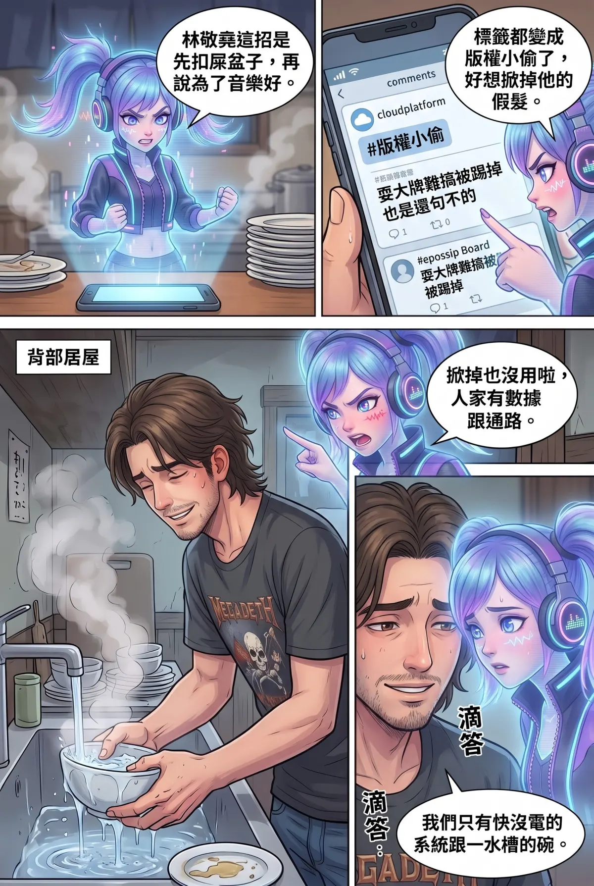 過氣主唱的神級編曲：老歌一響，前東家臉都綠了 第 7 集　過氣主唱的神級編曲：老歌一響，前東家臉都綠了 - 限流地獄與深夜食堂 第 8 頁