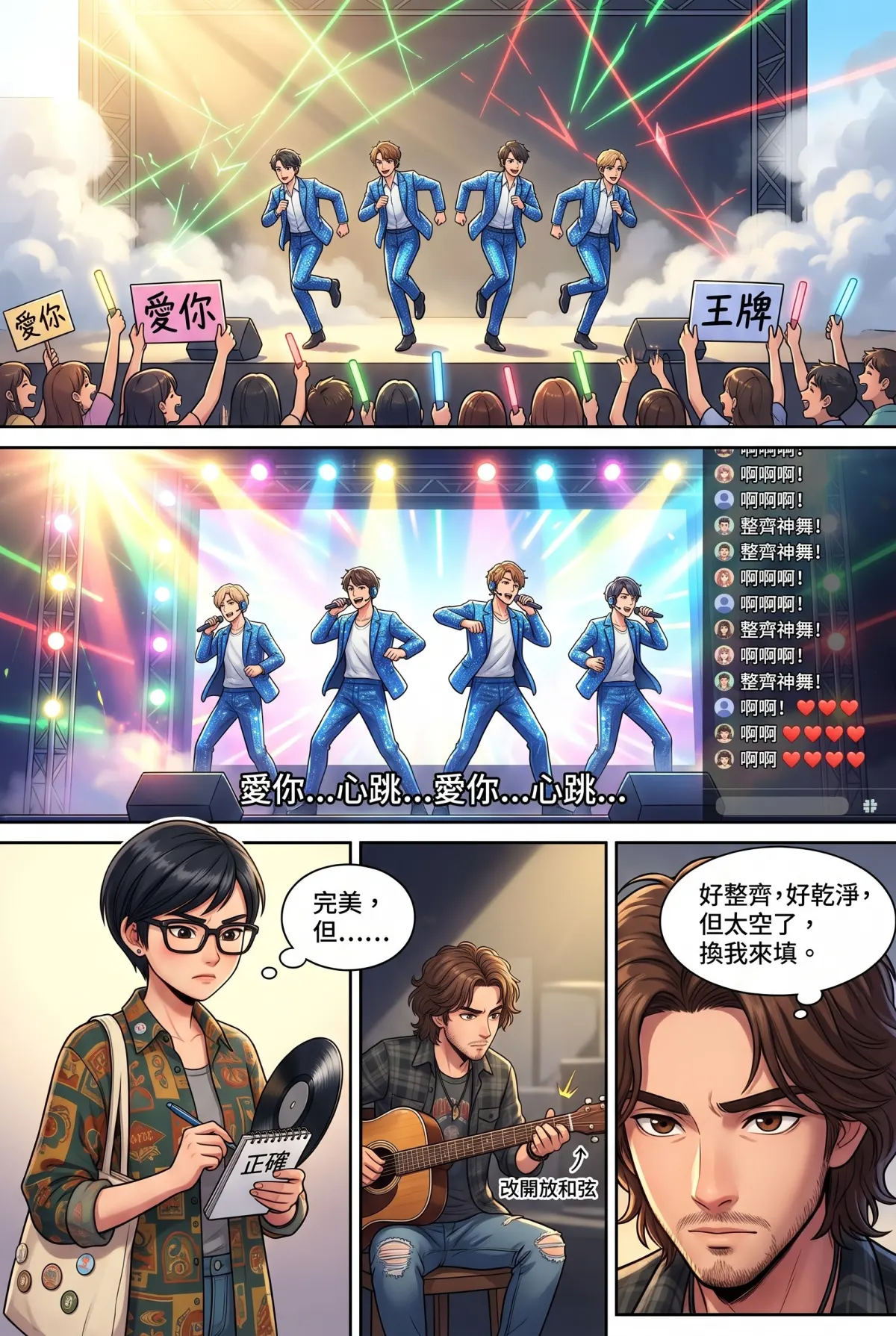 過氣主唱的神級編曲：老歌一響，前東家臉都綠了 第 10 集　過氣主唱的神級編曲：老歌一響，前東家臉都綠了 - 華山音樂祭的正面對決 第 9 頁