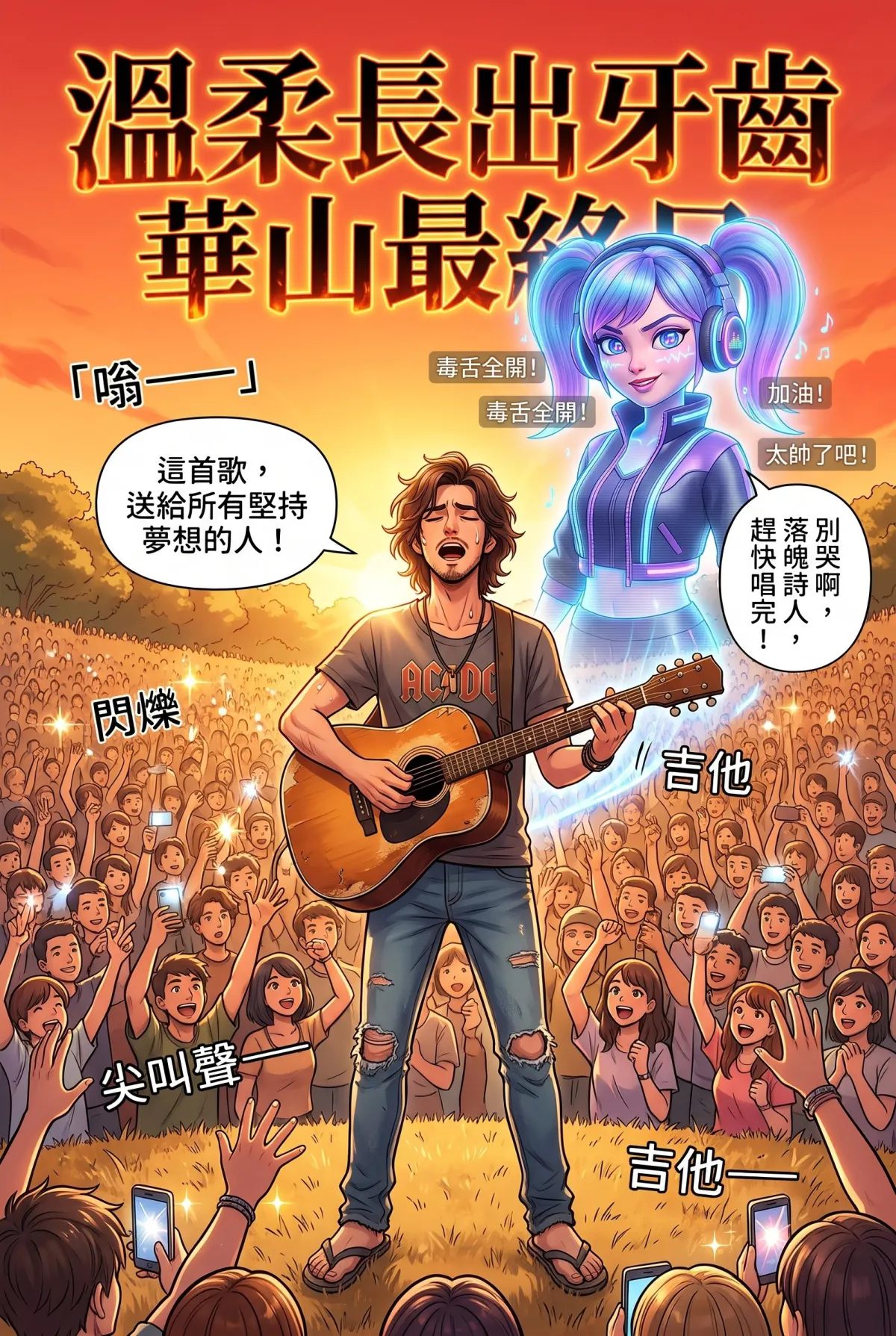過氣主唱的神級編曲：老歌一響，前東家臉都綠了 第 10 集　過氣主唱的神級編曲：老歌一響，前東家臉都綠了 - 華山音樂祭的正面對決 第 1 頁