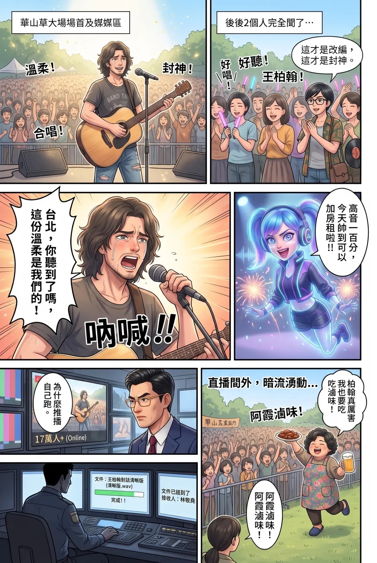 過氣主唱的神級編曲：老歌一響，前東家臉都綠了 第 10 集　過氣主唱的神級編曲：老歌一響，前東家臉都綠了 - 華山音樂祭的正面對決 第 15 頁