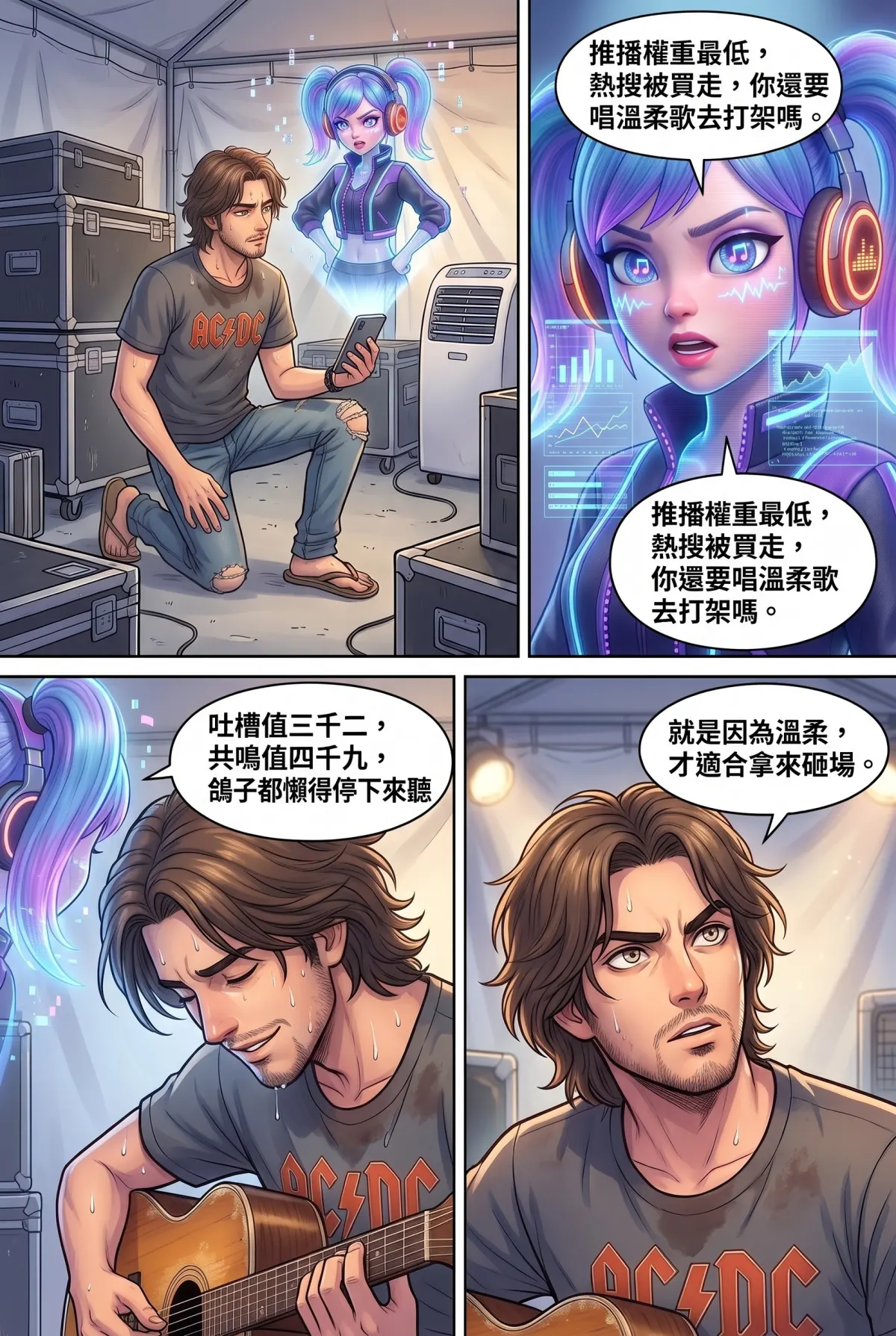 過氣主唱的神級編曲：老歌一響，前東家臉都綠了 第 10 集　過氣主唱的神級編曲：老歌一響，前東家臉都綠了 - 華山音樂祭的正面對決 第 4 頁