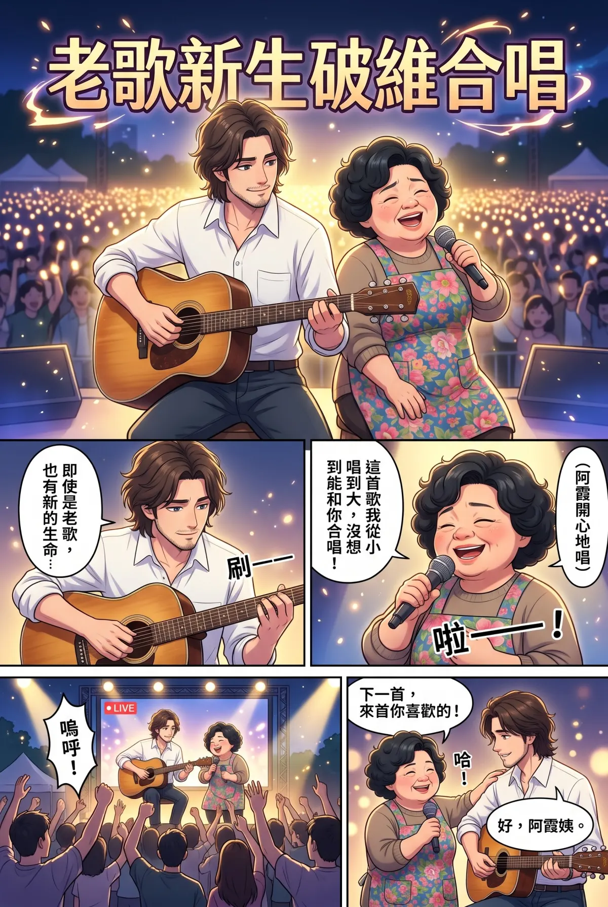 過氣主唱的神級編曲：老歌一響，前東家臉都綠了 第 15 集　過氣主唱的神級編曲：老歌一響，前東家臉都綠了 - 過氣主唱的新生 第 1 頁