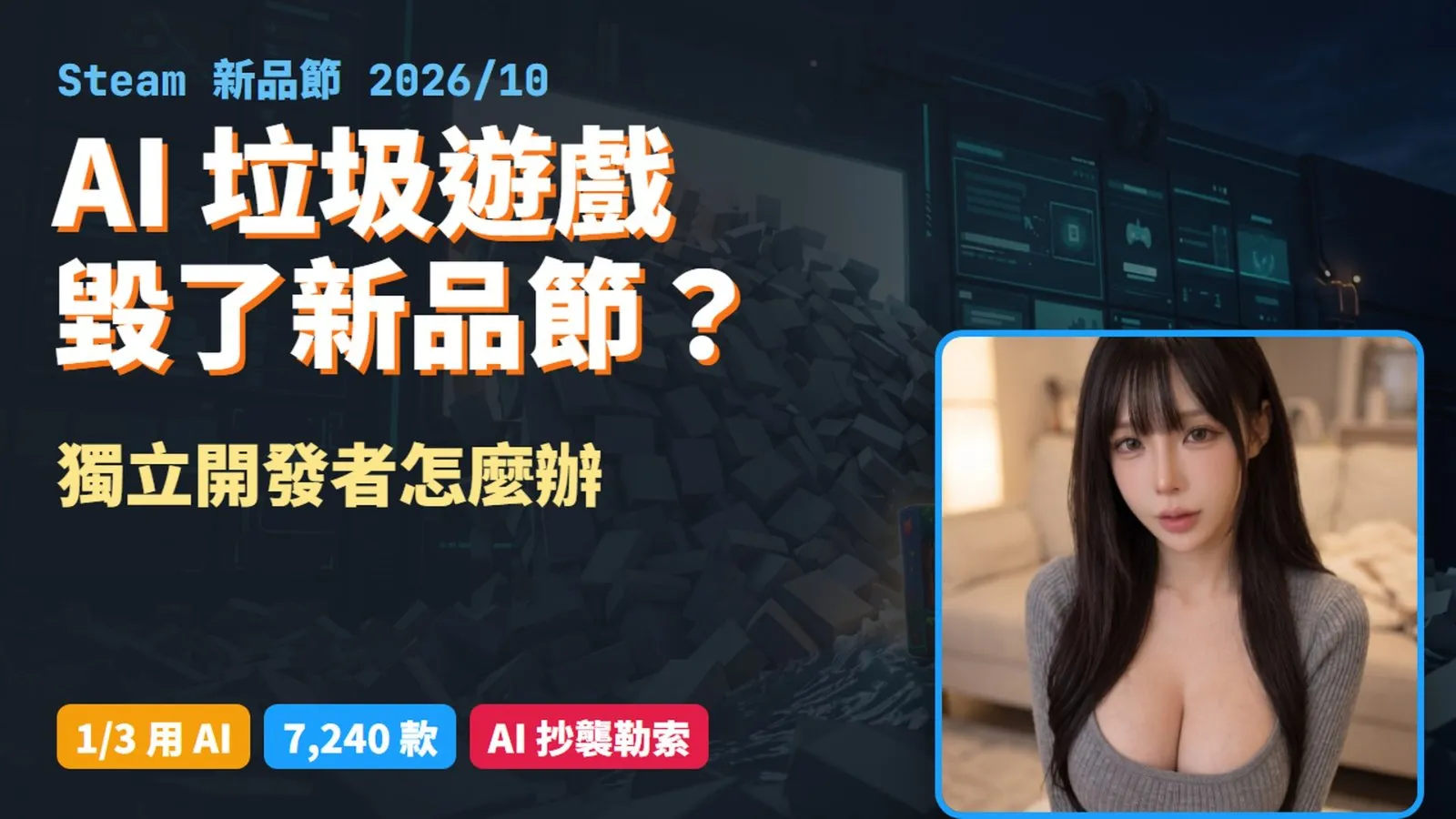 AI 垃圾遊戲毀了 Steam 新品節?