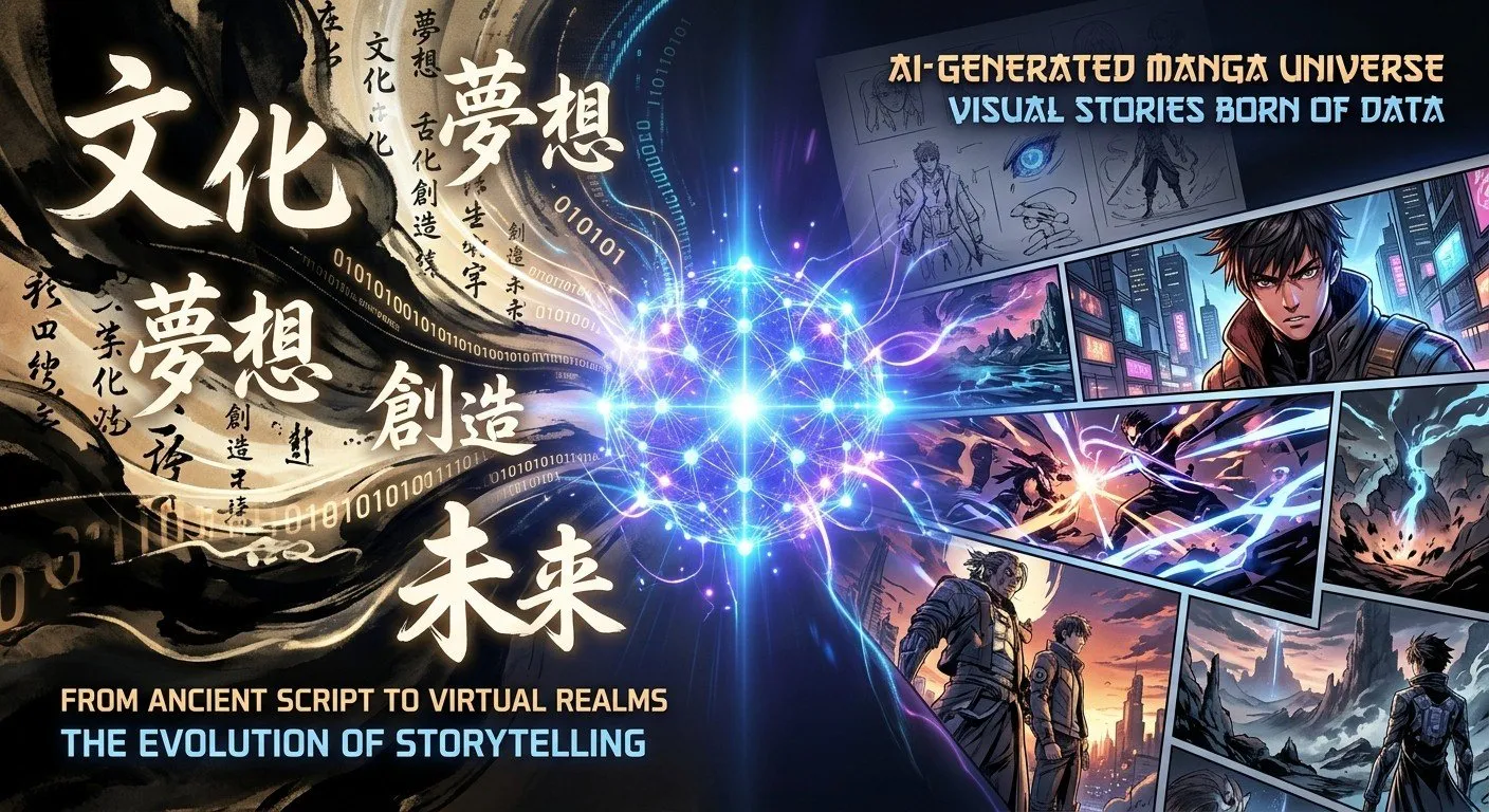 透過「漫畫大師」功能，創作者能將文字 IP 快速轉化為視覺分鏡，實現多媒介的全球佈局。