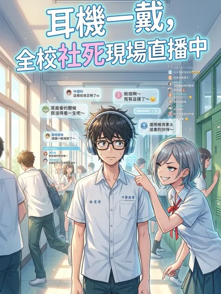 耳機一戴，全校社死現場直播中 封面