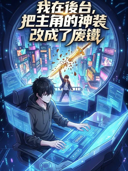 《我在後台，把主角的神裝改成了廢鐵》封面