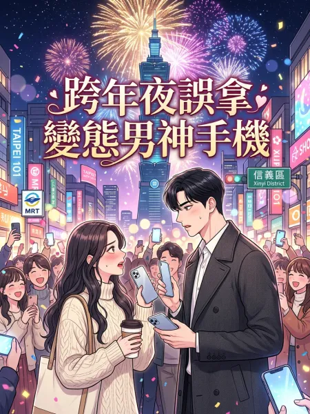 《跨年夜誤拿變態男神手機》封面