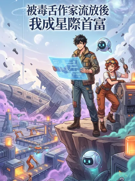 被毒舌作家流放後我成星際首富 封面