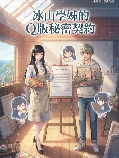 冰山學姊的Ｑ版秘密契約 封面